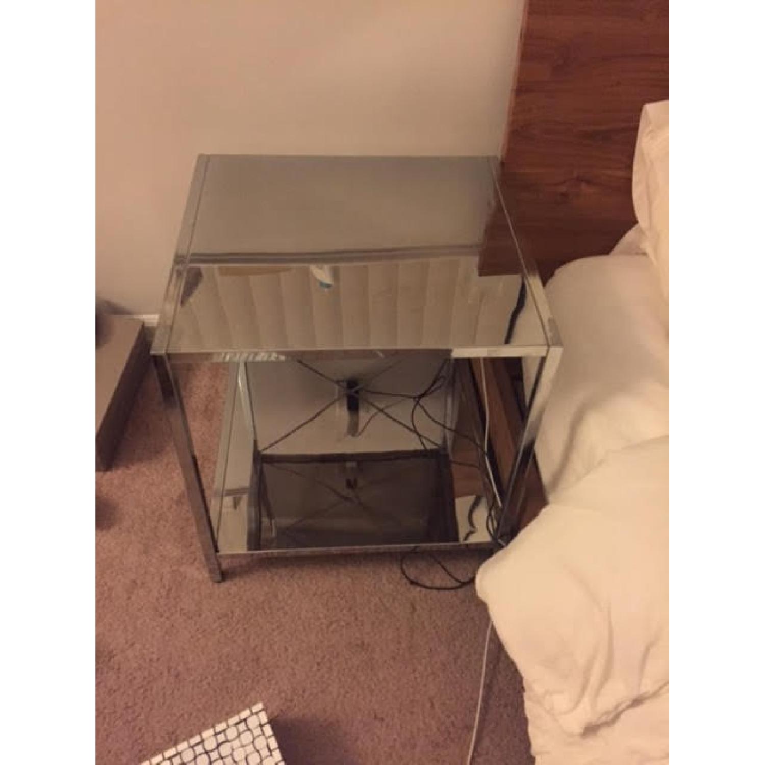 CB2 Chrome Nightstand - image-4