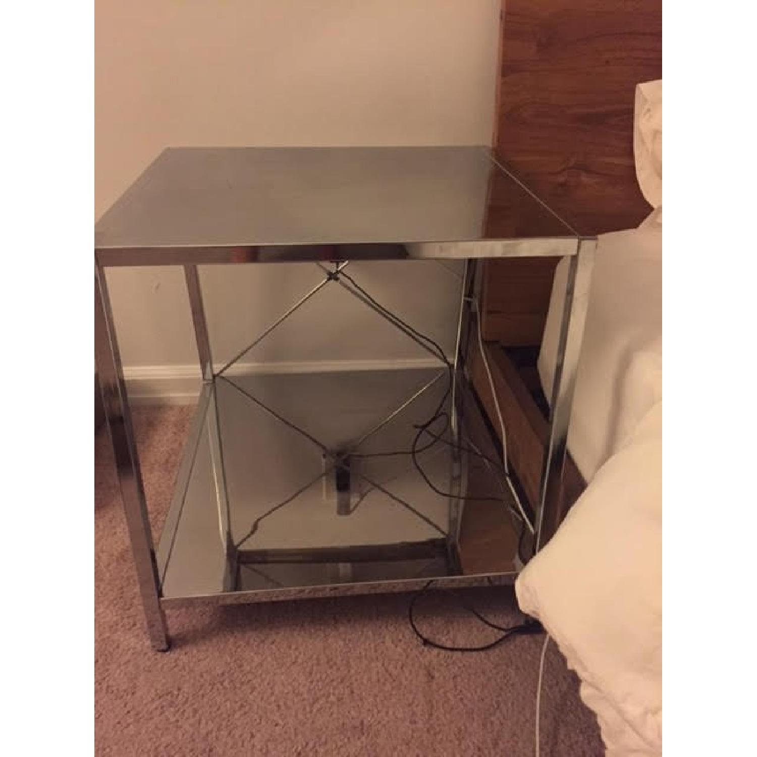 CB2 Chrome Nightstand - image-5