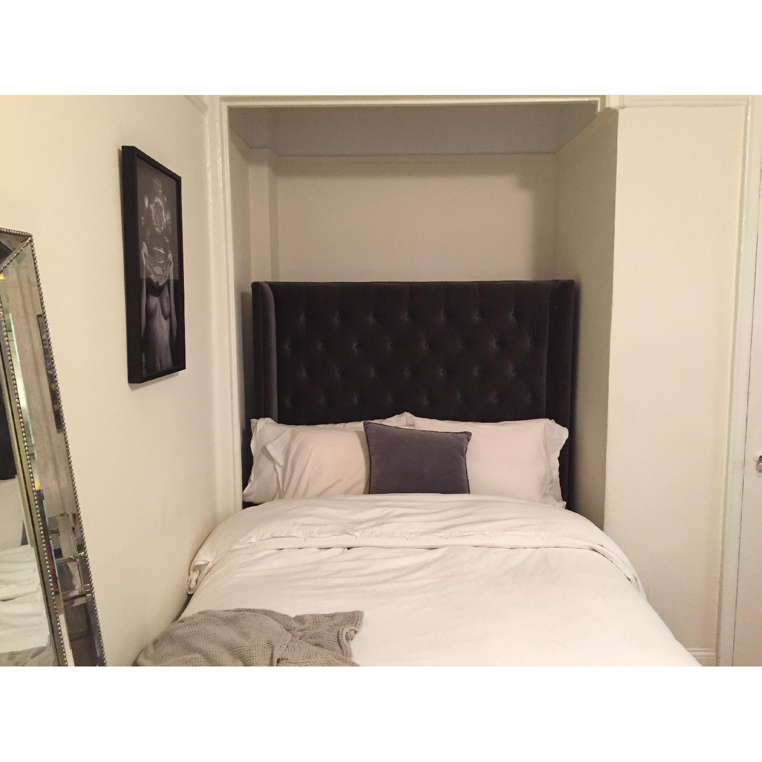 Restoration Hardware Adler Tufted Platform Bed - image-1