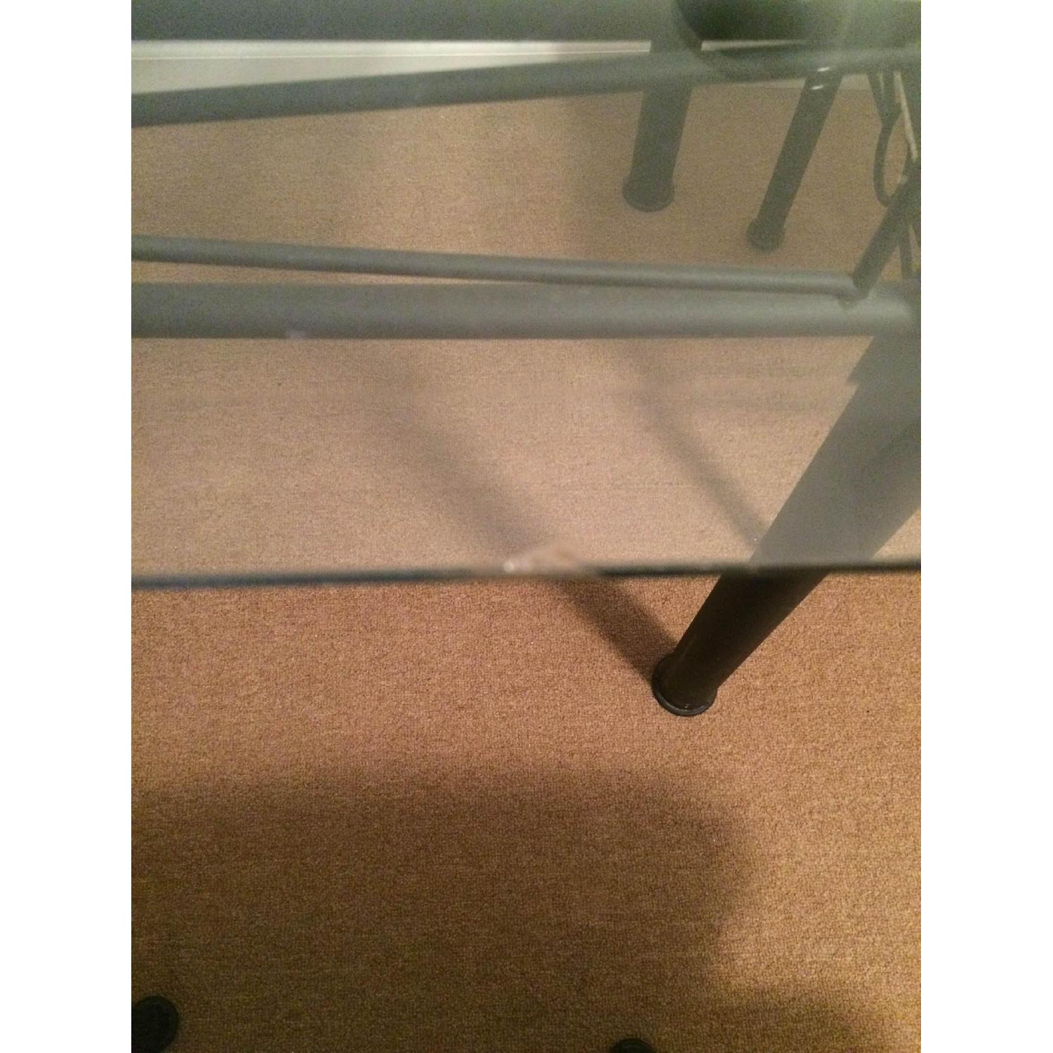 Glass Black Table Dining Table w/ 4 Chairs - image-4