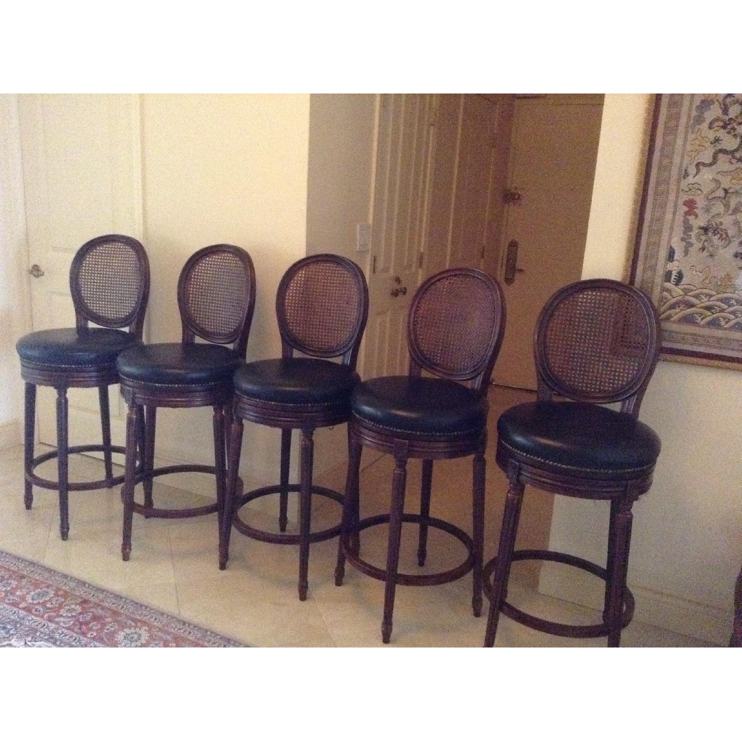 Ballard Design Bar Stools - Set of 5 - image-1