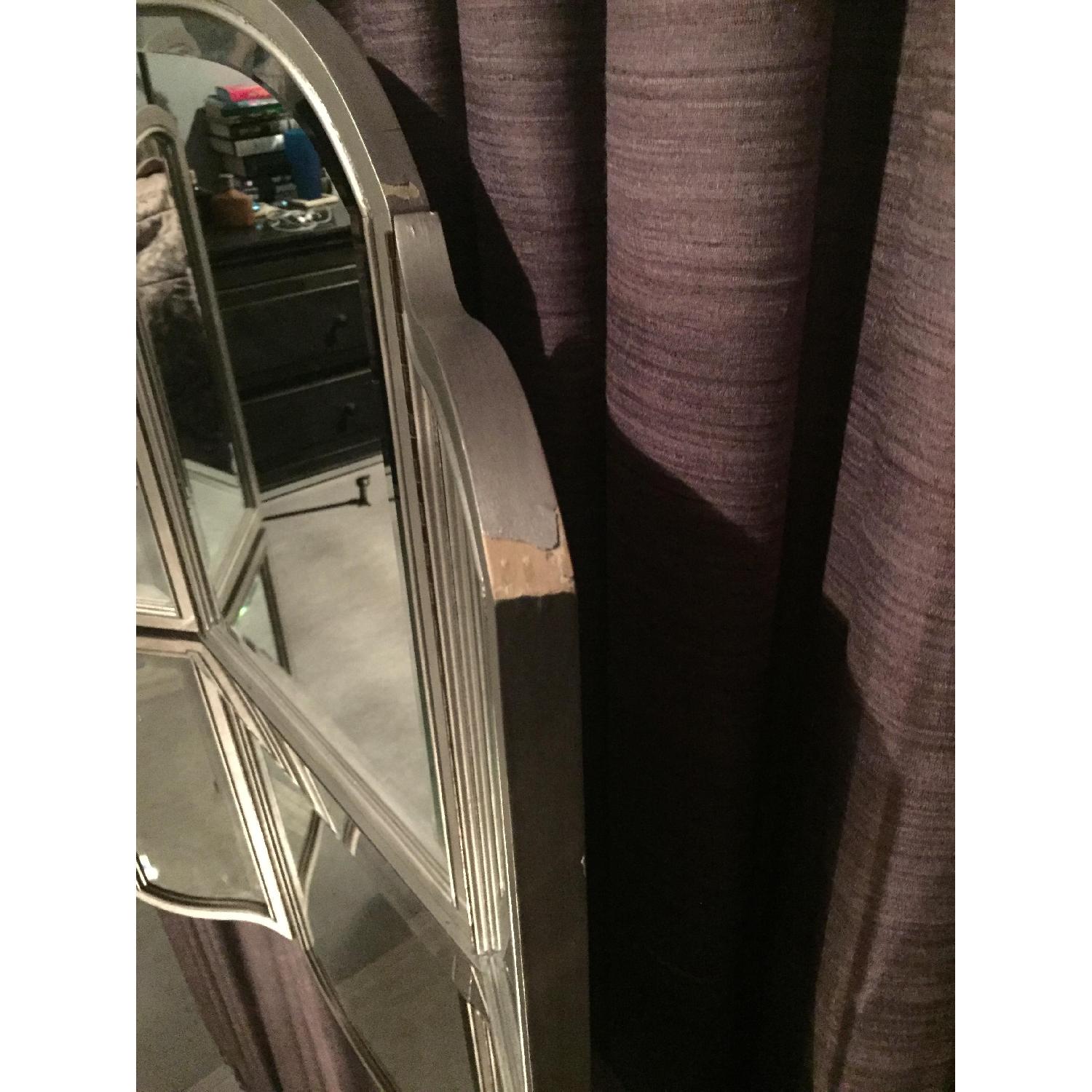 Pier 1 Silver Hayworth Vanity w/ Mirror & Stool - image-4