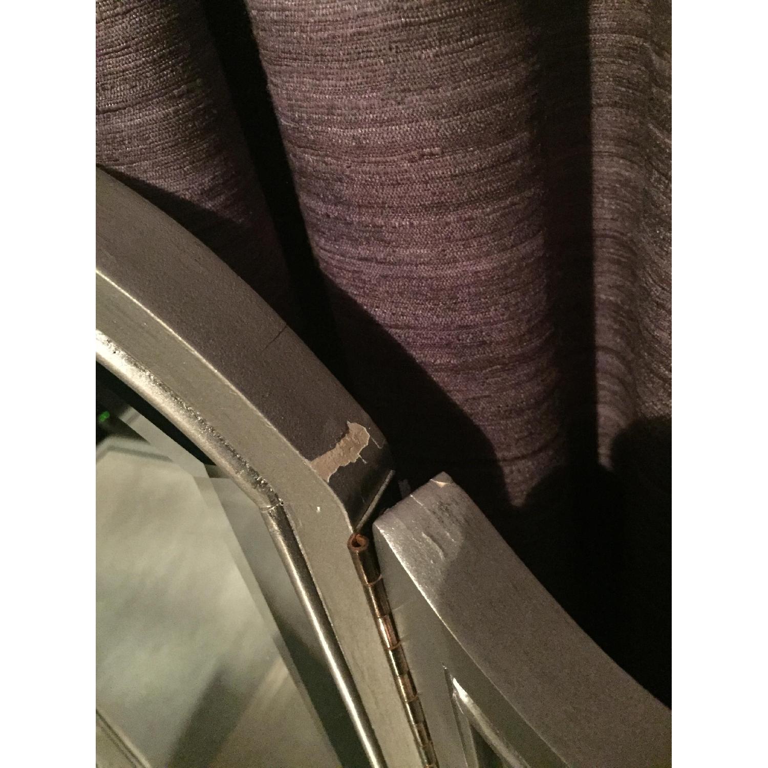 Pier 1 Silver Hayworth Vanity w/ Mirror & Stool - image-5