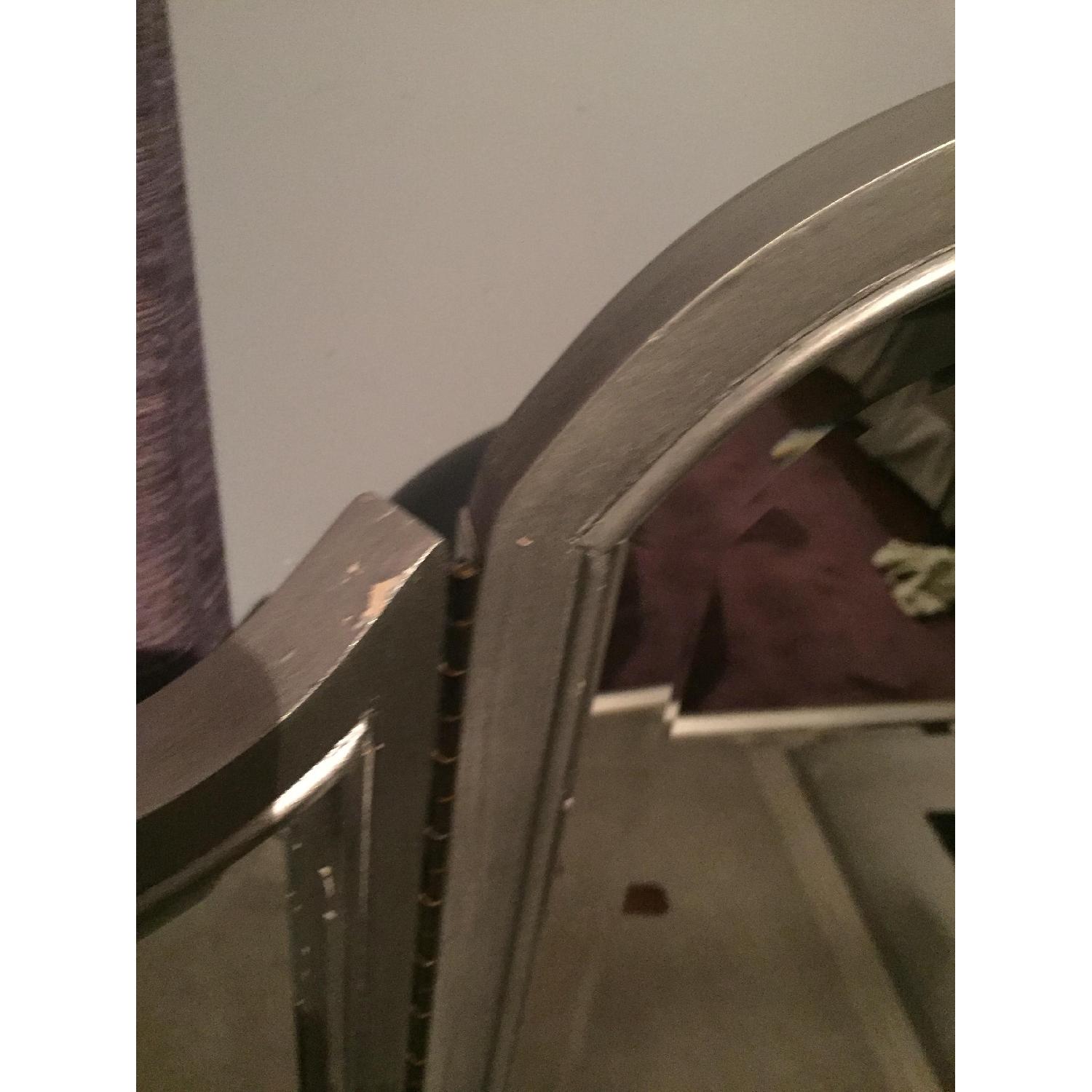 Pier 1 Silver Hayworth Vanity w/ Mirror & Stool - image-6