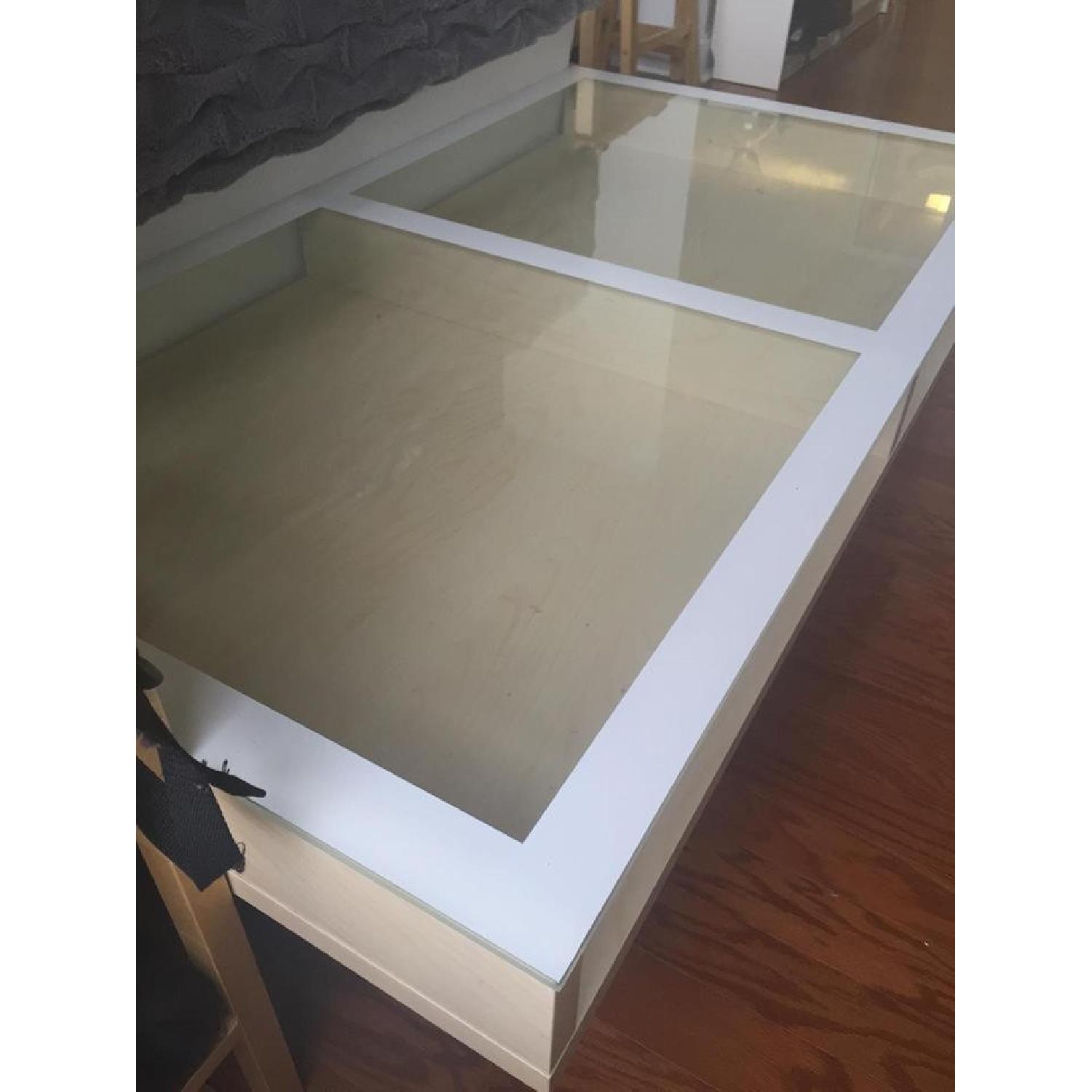 Ikea Magiker Glass Top Coffee Table - image-3