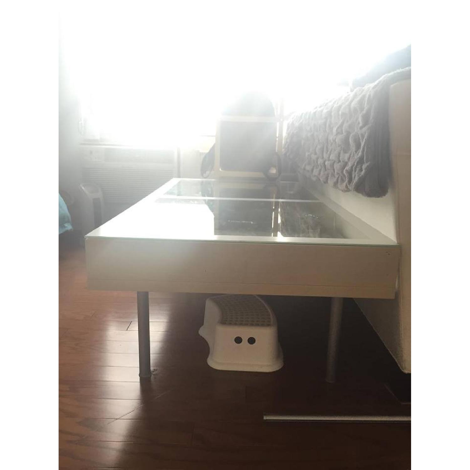 Ikea Magiker Glass Top Coffee Table - image-4