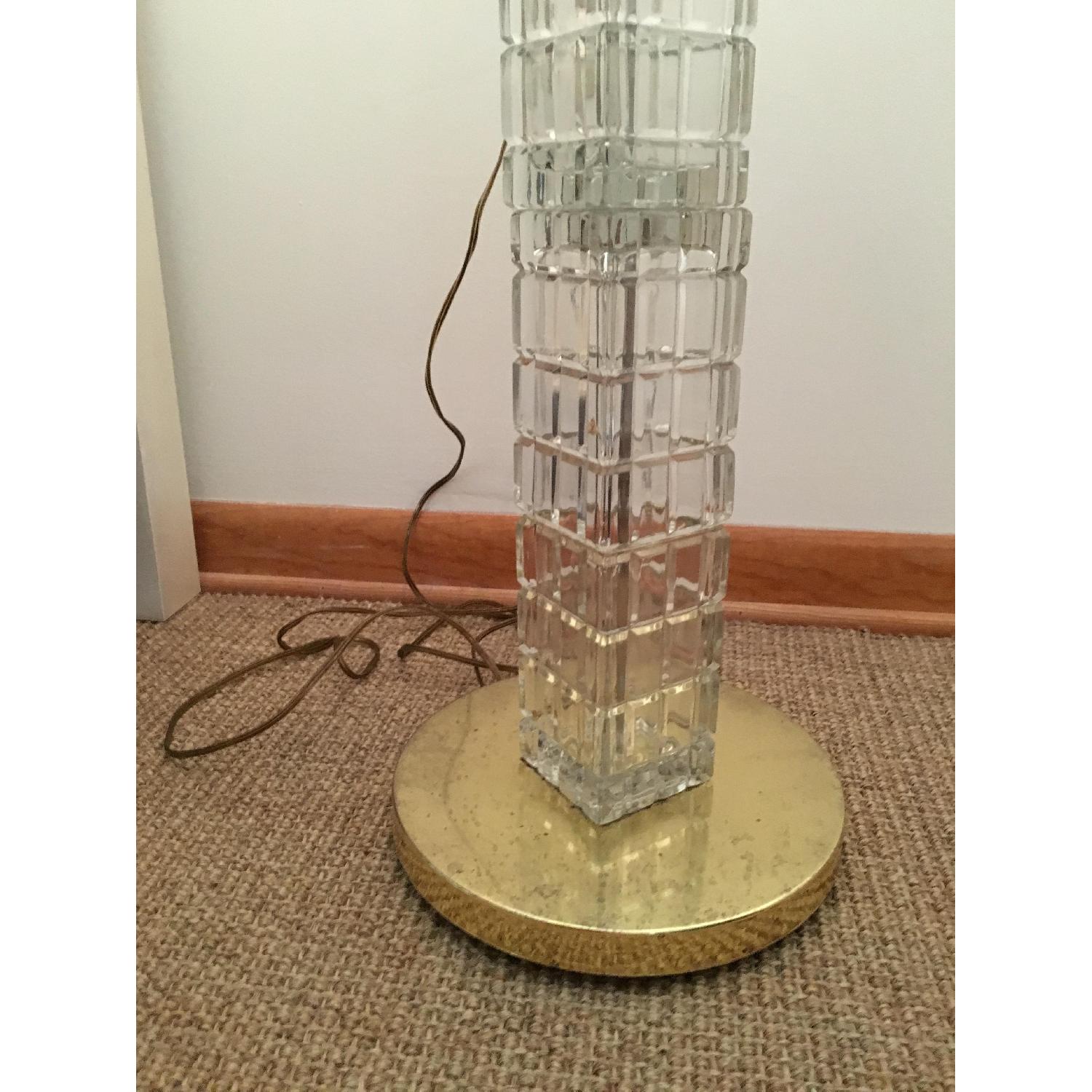 Vintage 1960's Berman Crystal Glass Mid Century Modern Cubis - image-1