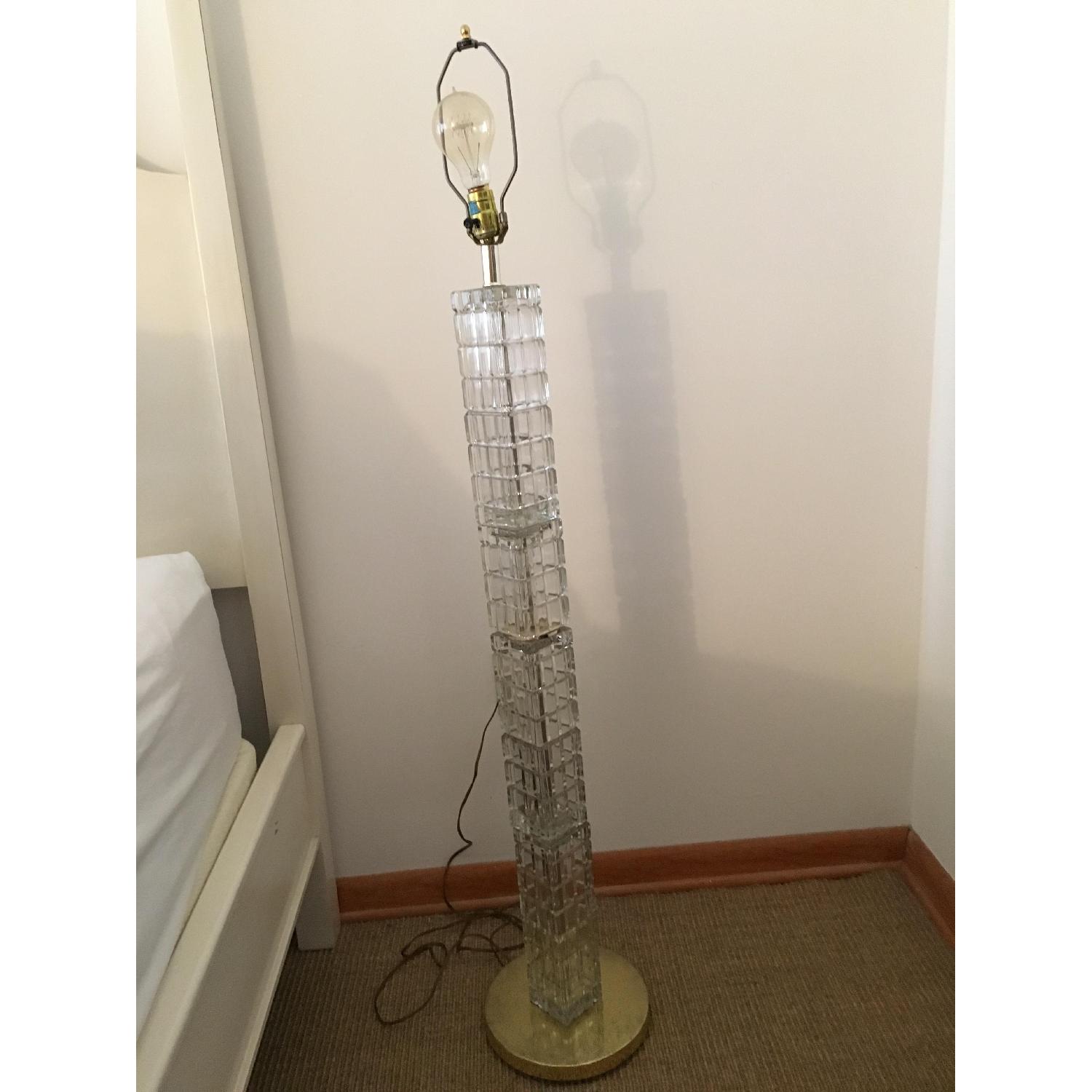 Vintage 1960's Berman Crystal Glass Mid Century Modern Cubis - image-4