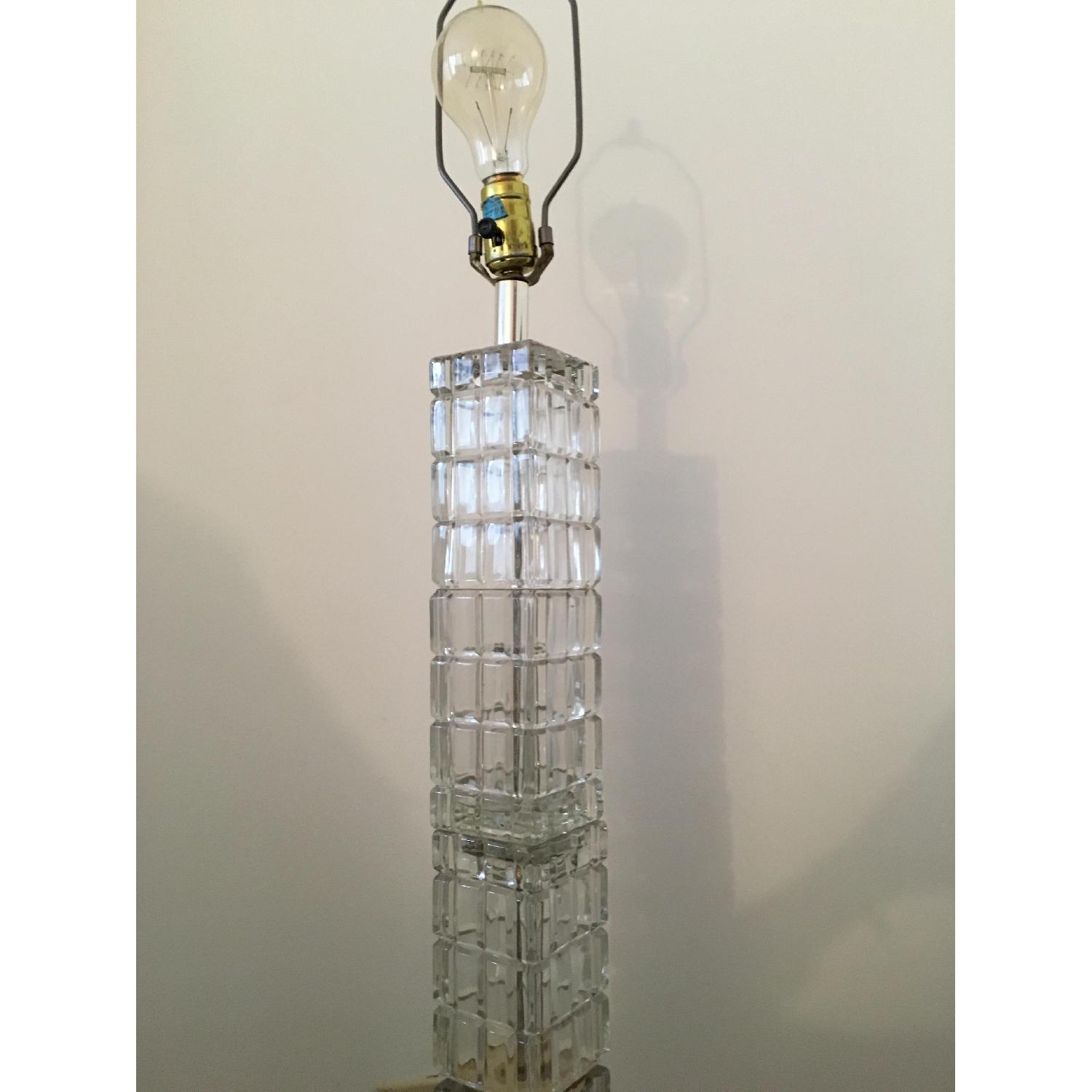 Vintage 1960's Berman Crystal Glass Mid Century Modern Cubis - image-7