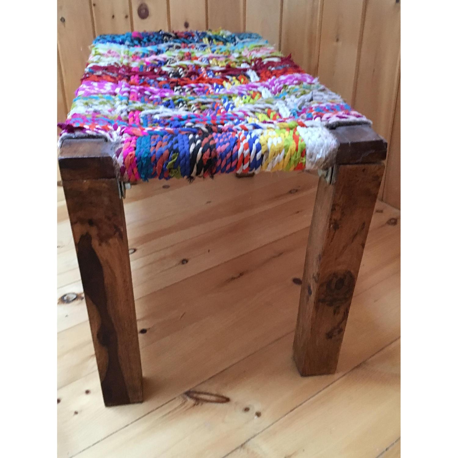 Chindi Woven Bench - image-4