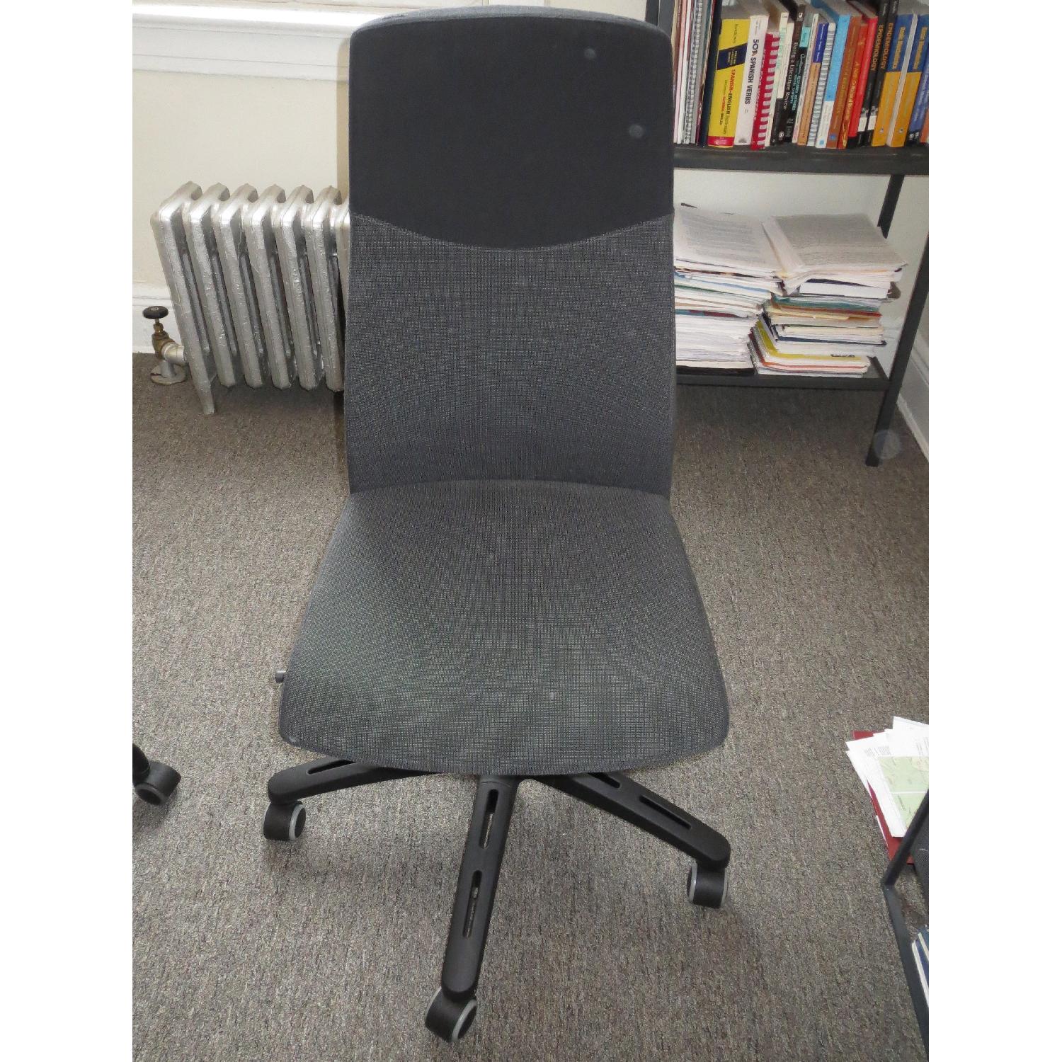 Ikea Black & Grey Swivel Office Chair - image-1