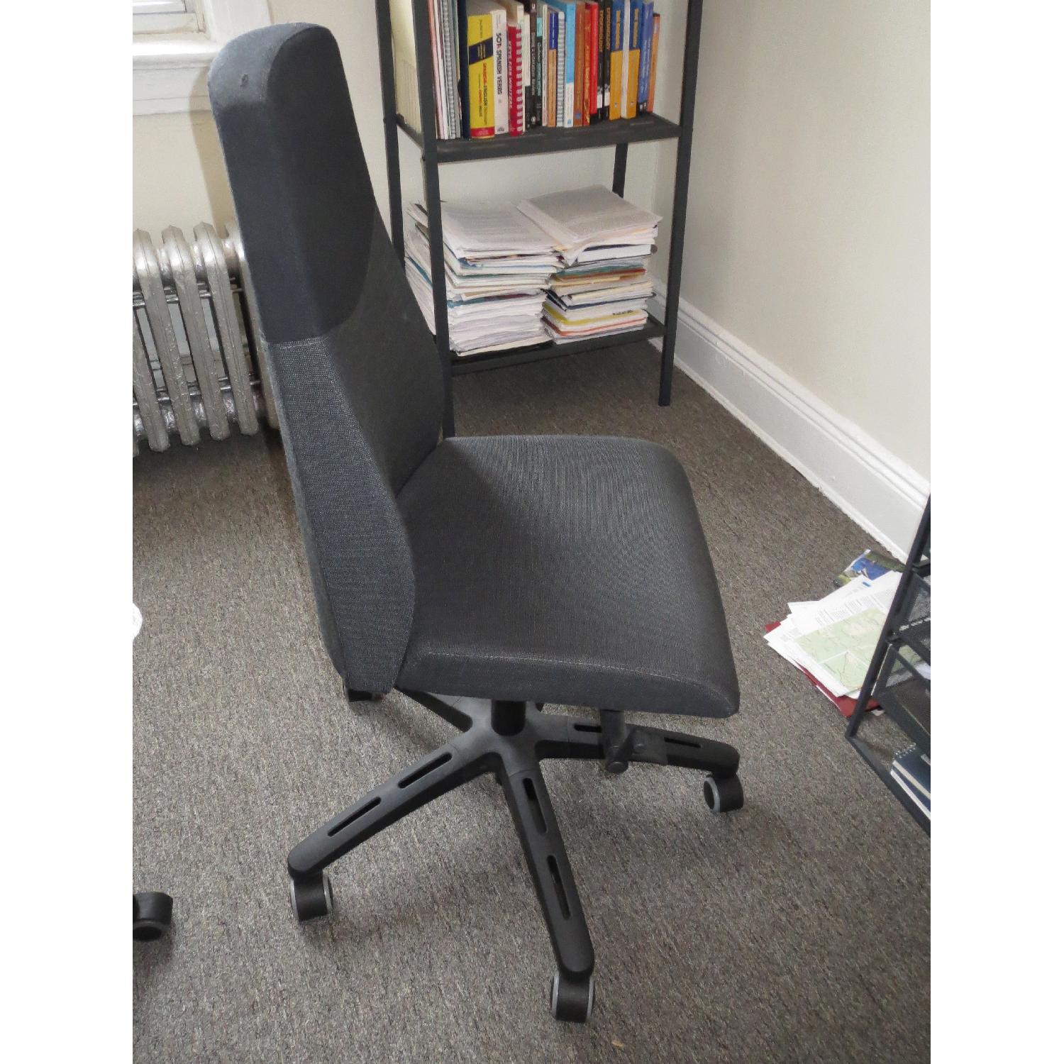 Ikea Black & Grey Swivel Office Chair - image-2