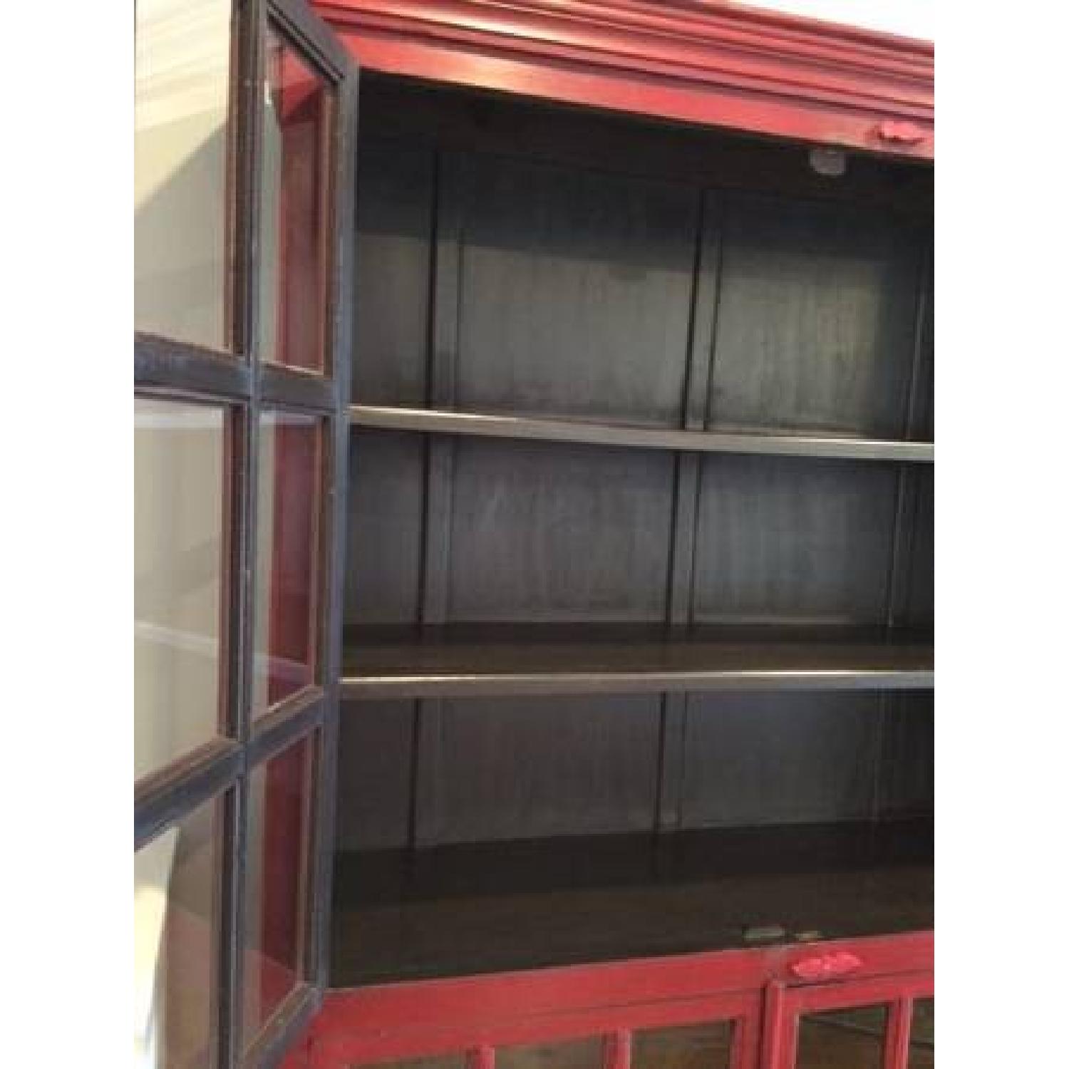 Crate & Barrel Rojo Red Tall Cabinet - image-3