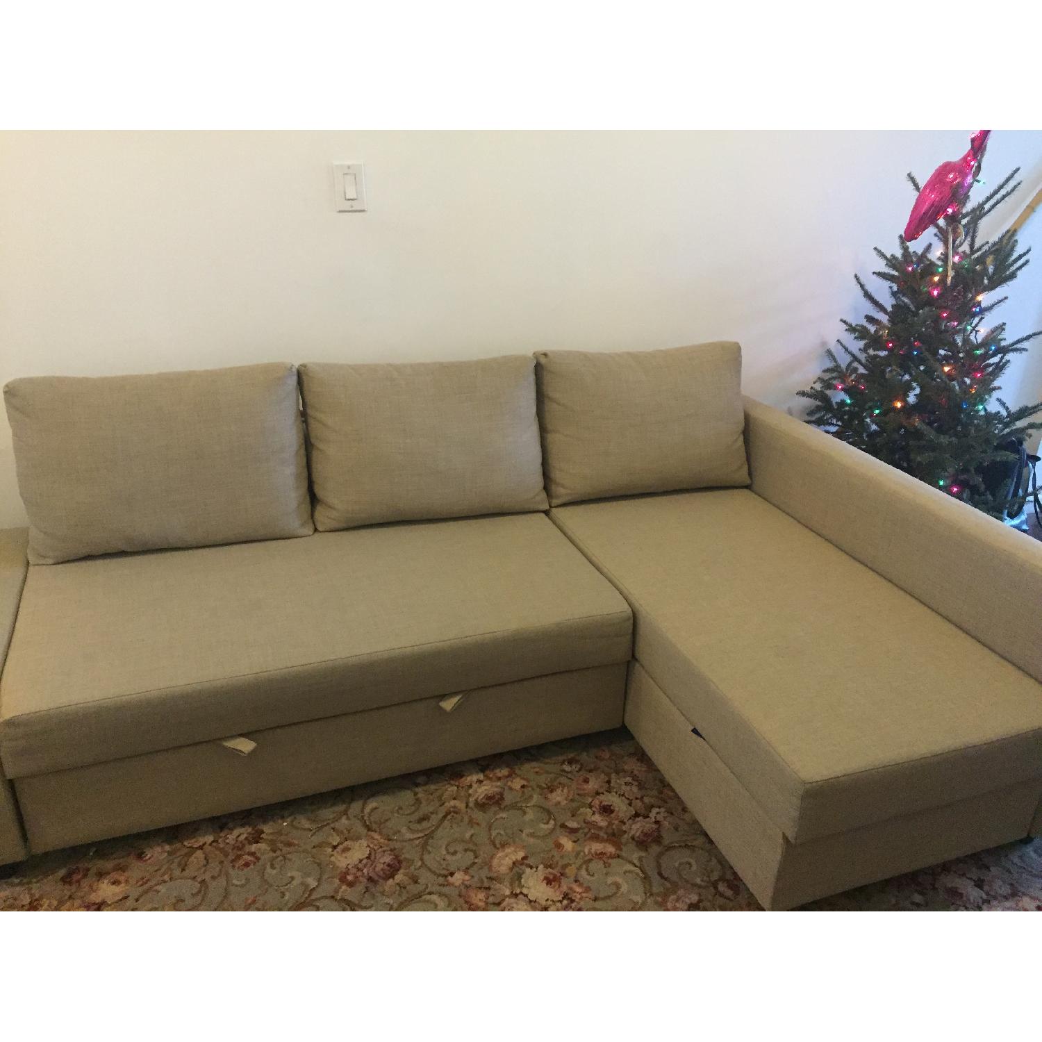 Ikea Sofa Bed with Storage - image-2