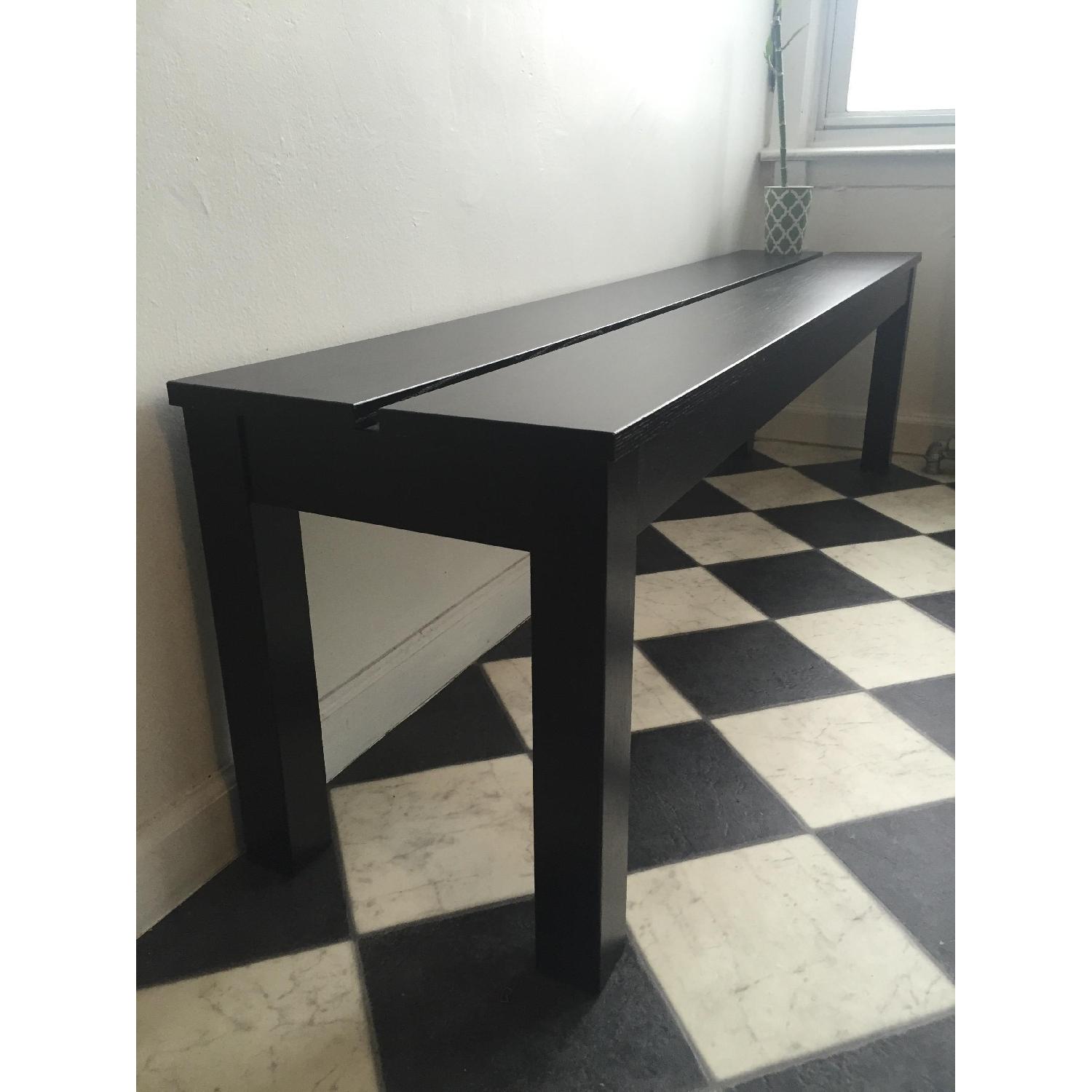 Ikea Black Wood Bench/Table - image-4