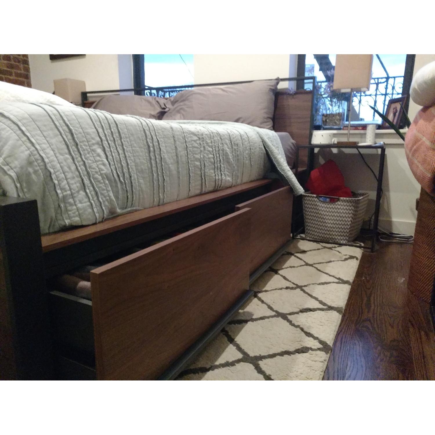 Crate & Barrel Bowery Storage bed - image-5