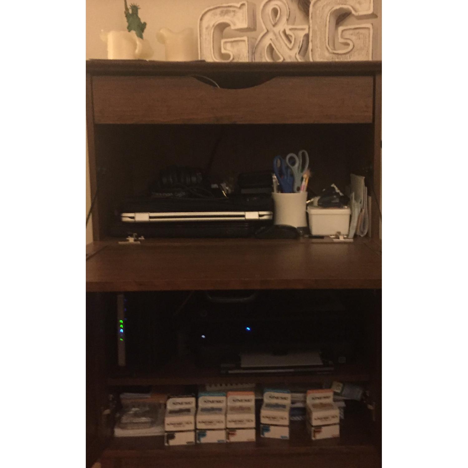 Sauder SmartCenter Milled Cherry Cabinet - image-1