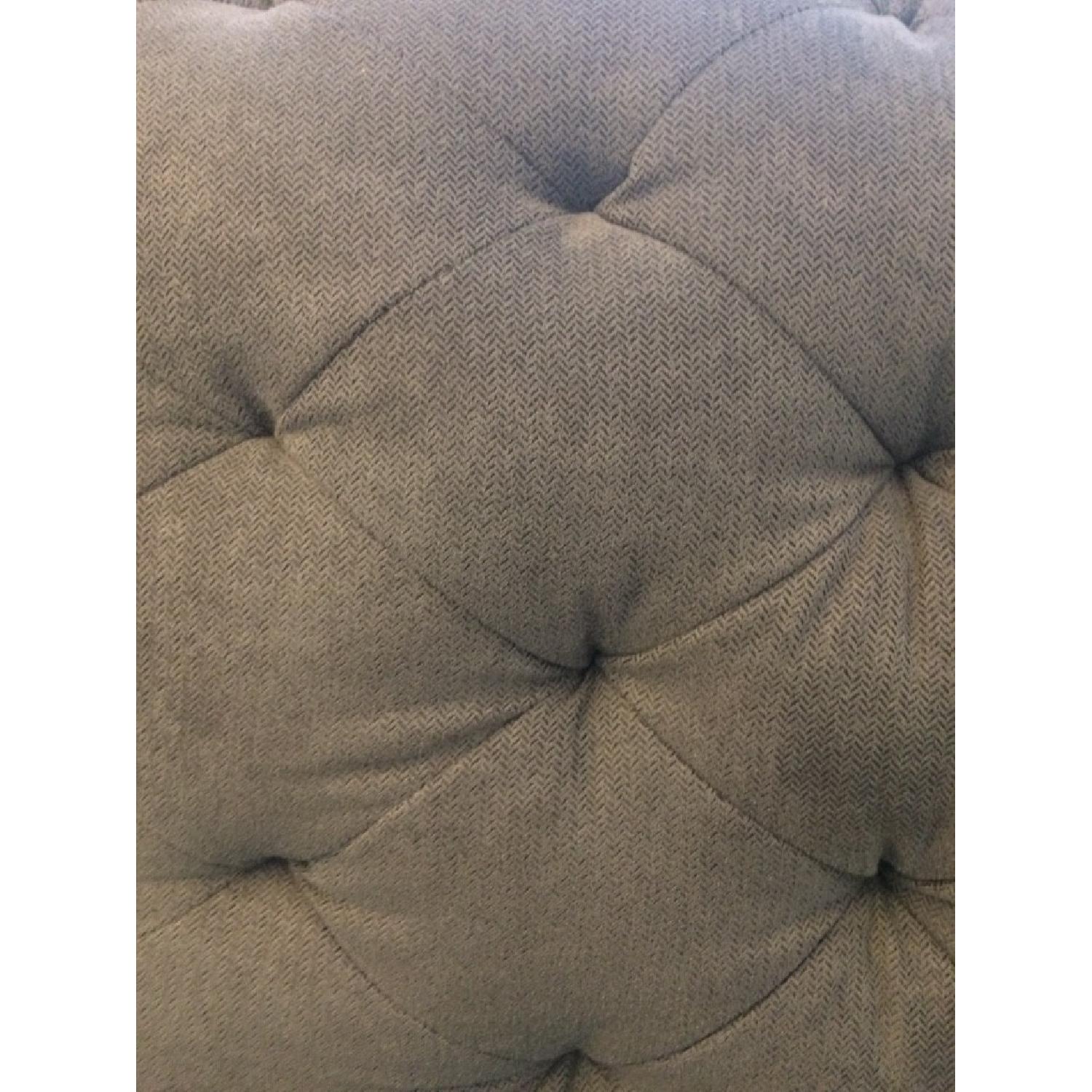 West Elm Elton Faux Suede Settee in Heather Gray - image-5