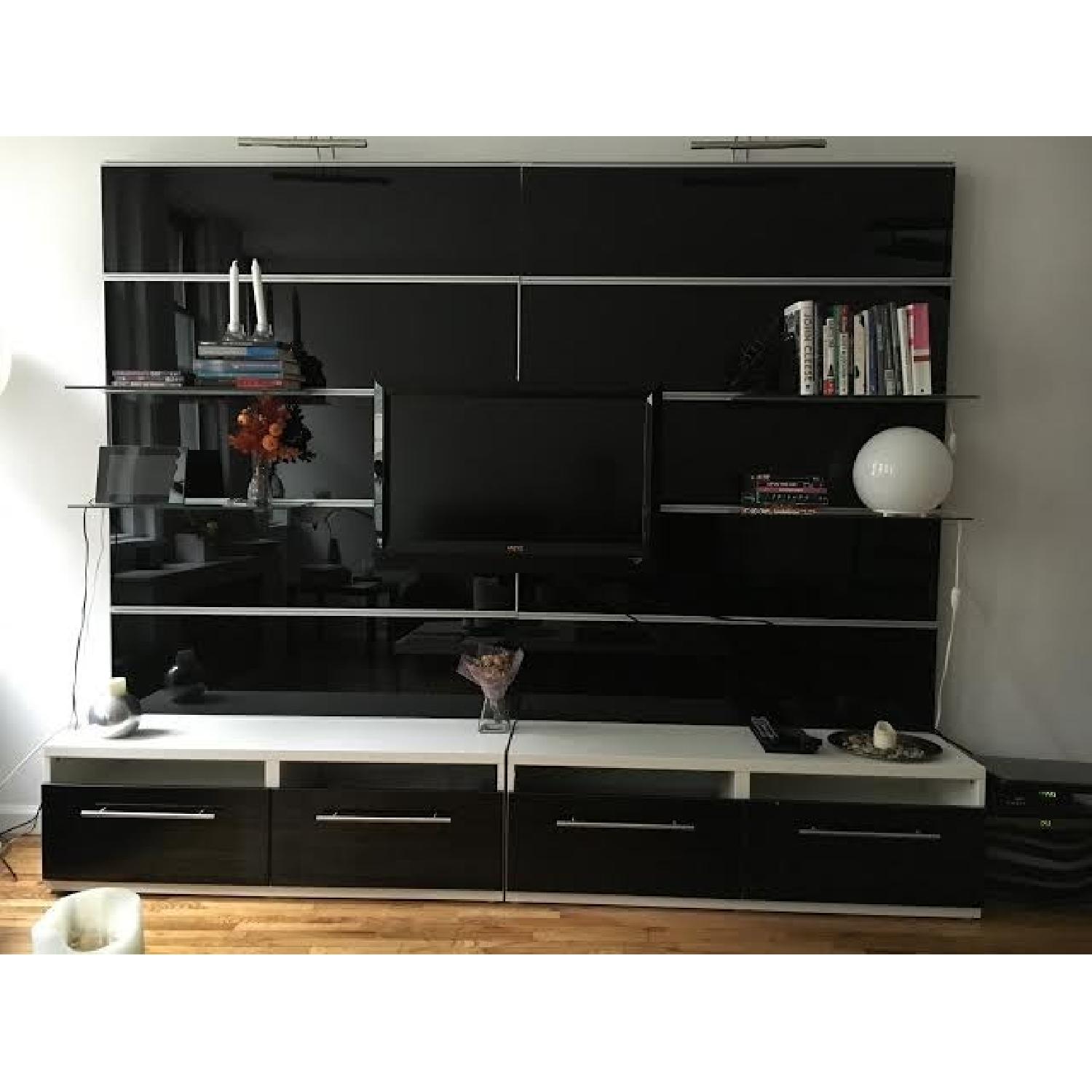 Ikea Design Glass TV Stand and Storage - image-1