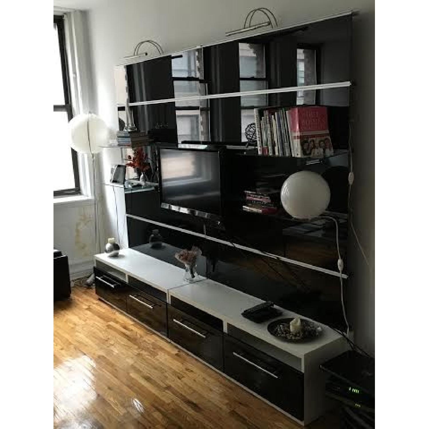 Ikea Design Glass TV Stand and Storage - image-3