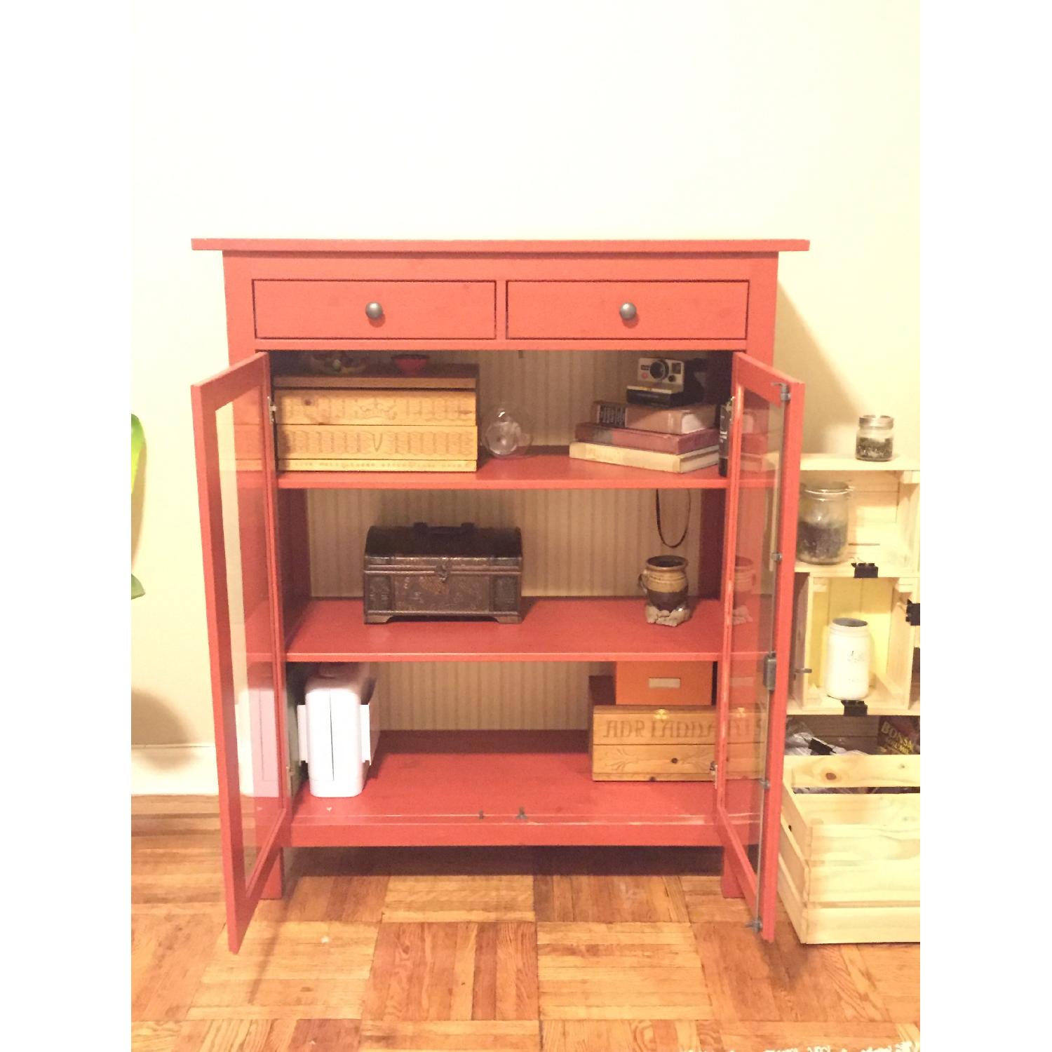 Ikea Hemnes Linen Closet in Red - image-2