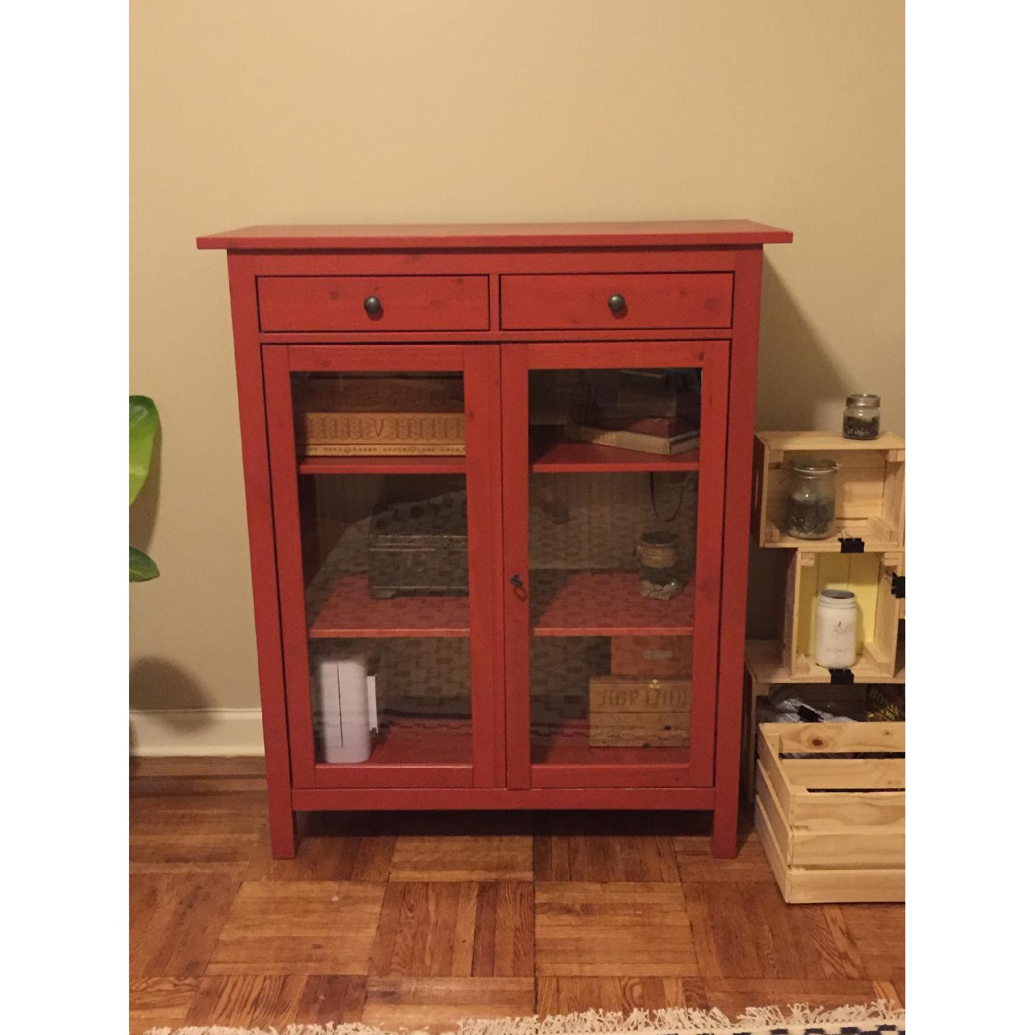 Ikea Hemnes Linen Closet in Red - image-3