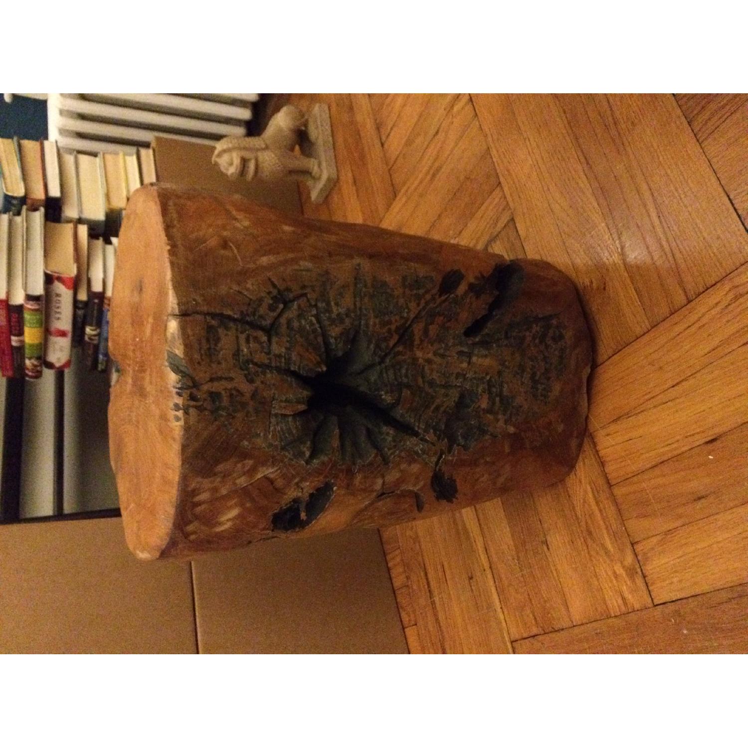 Rustic Wood Stools - Pair - image-5