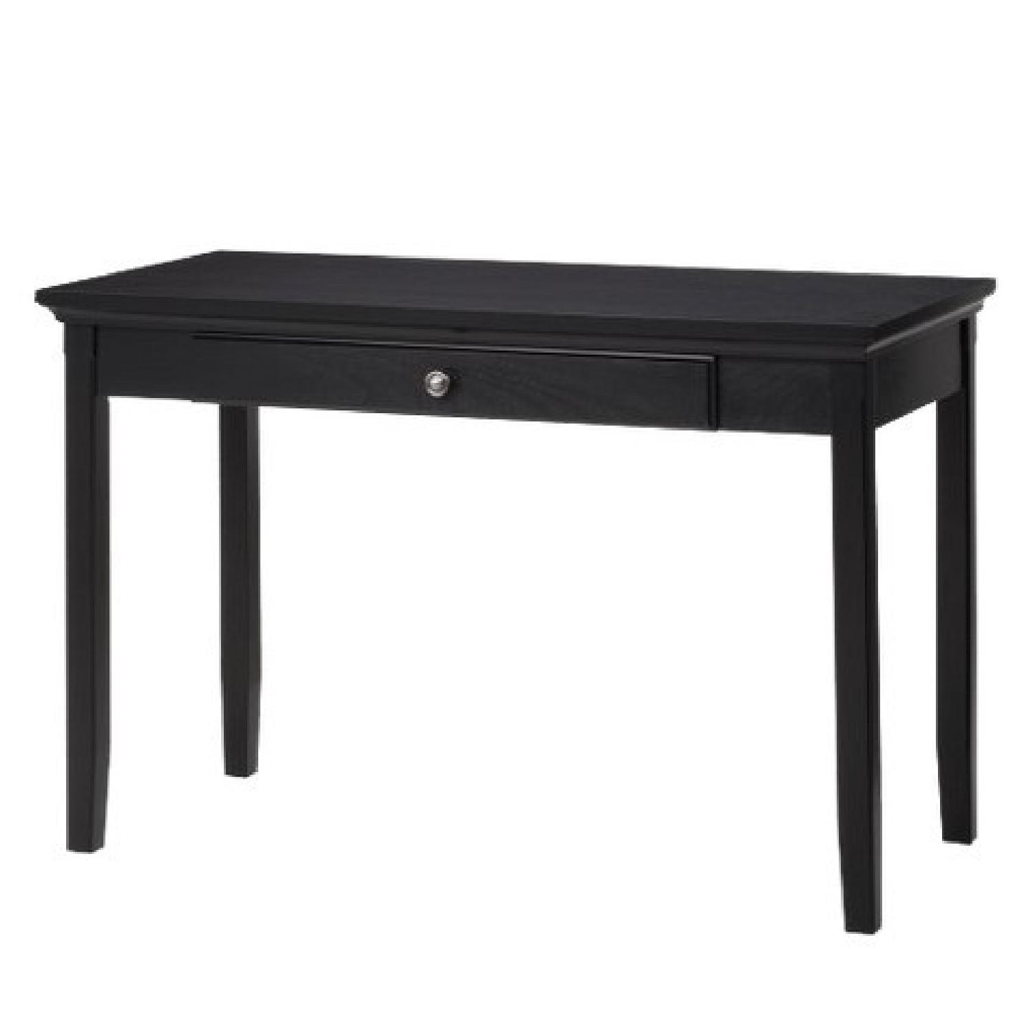 Target Threshold Black Desk w/ Drawer/Keyboard Tray - image-1