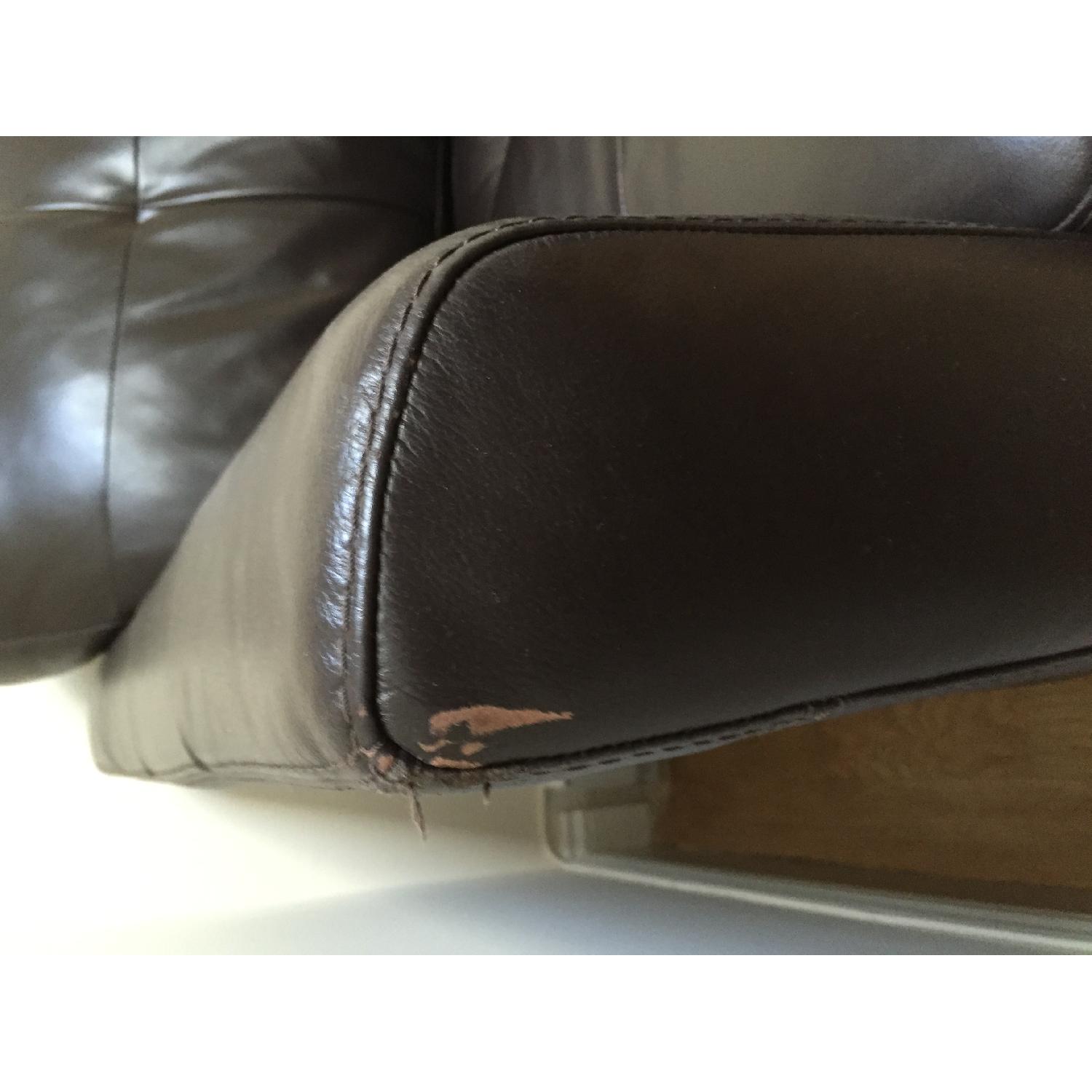 Macy's Leather Couch - image-3