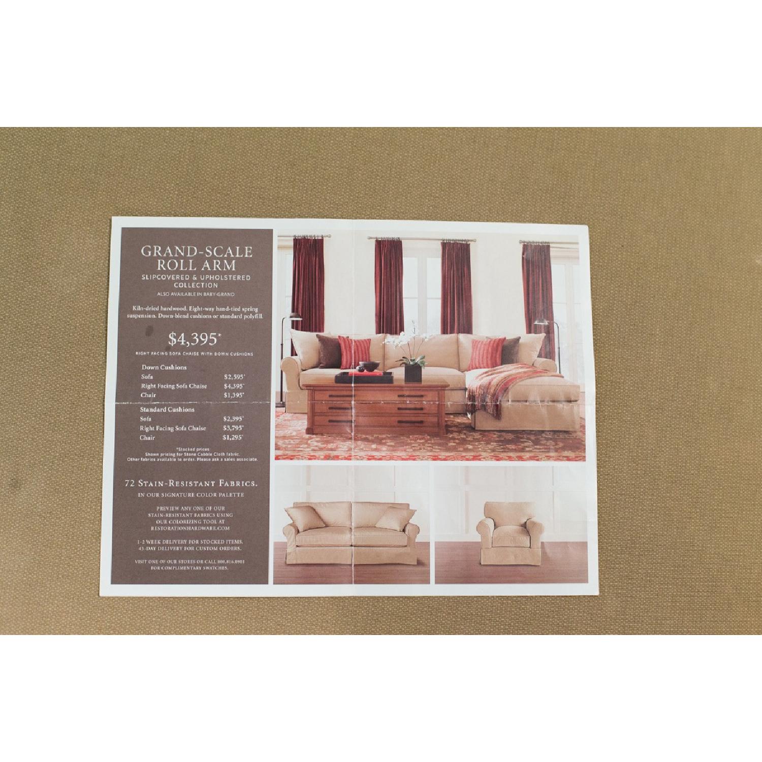 Restoration Hardware Sectional Sofa w/ Chaise - image-6