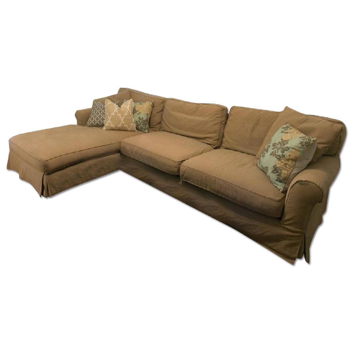 Restoration Hardware Sectional Sofa w/ Chaise AptDeco