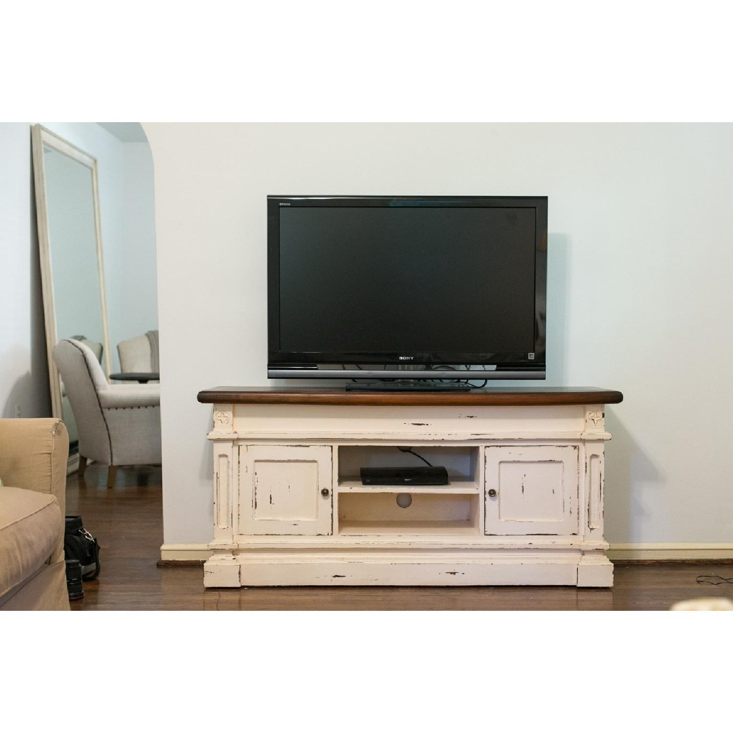 Hand Crafted Rustic Media/Television Console - image-1