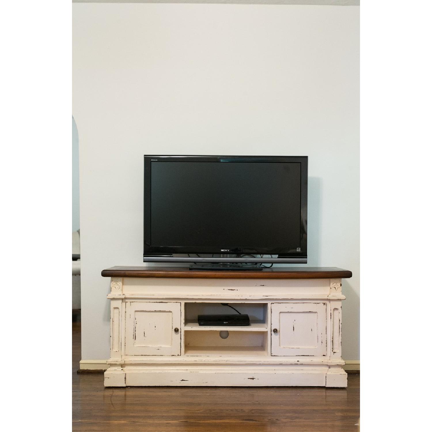 Hand Crafted Rustic Media/Television Console - image-2