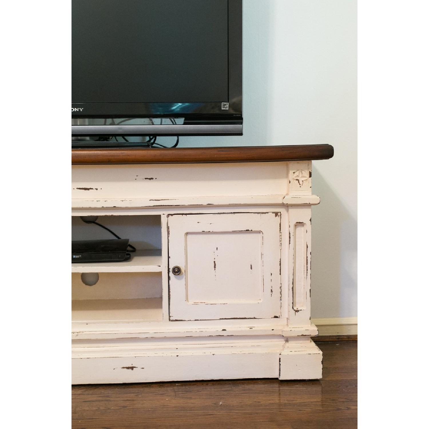 Hand Crafted Rustic Media/Television Console - image-6