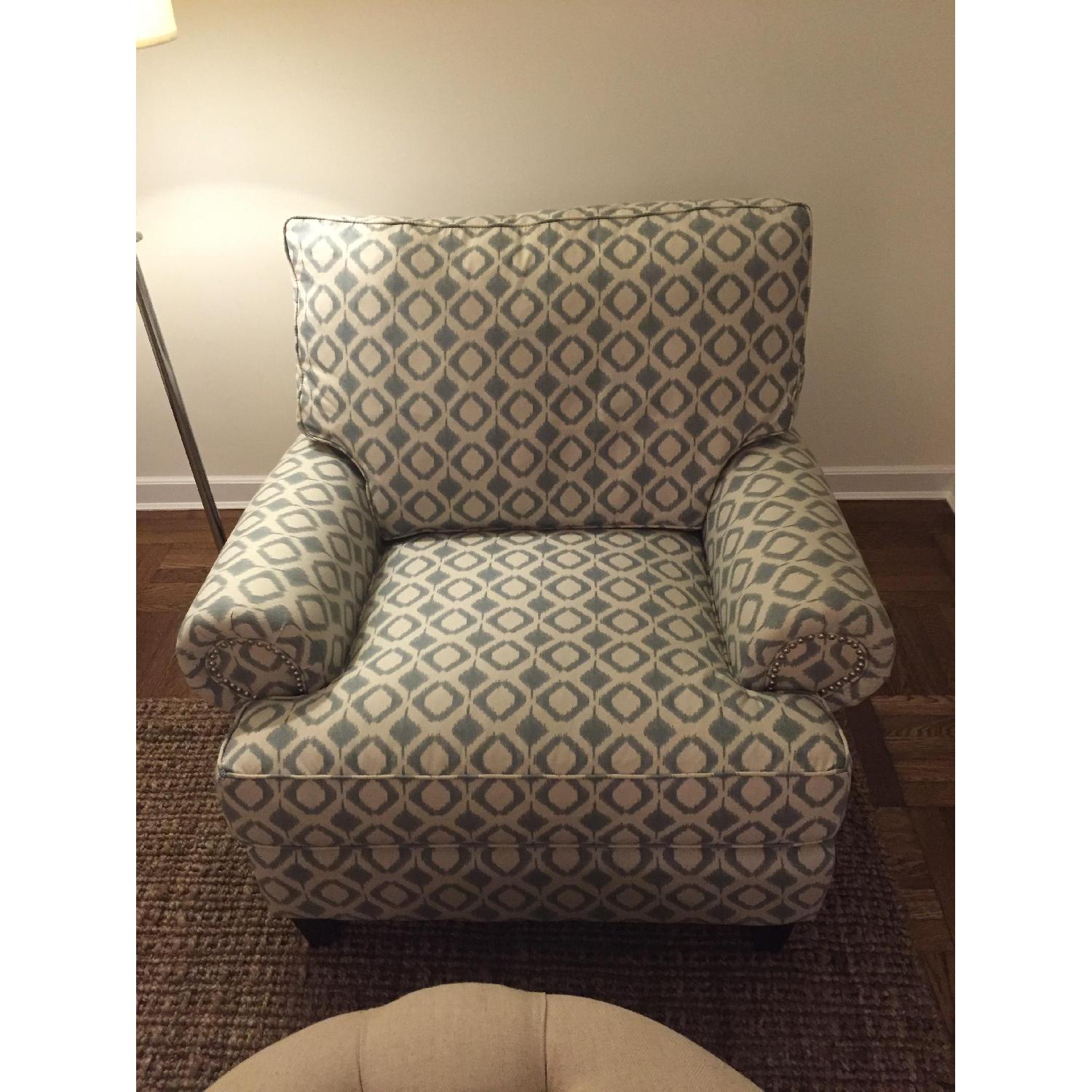 Madison Furniture Barn Ikat Upholstered Armchairs - 2 Available - image-1