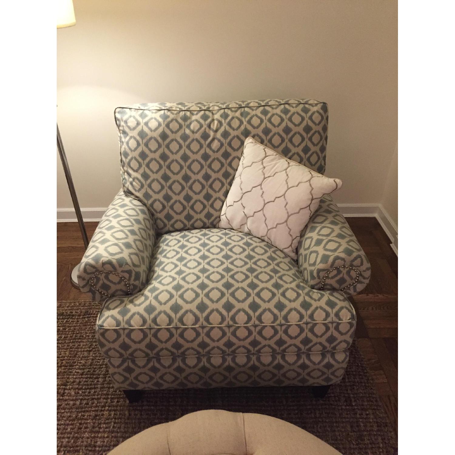 Madison Furniture Barn Ikat Upholstered Armchairs - 2 Available - image-4