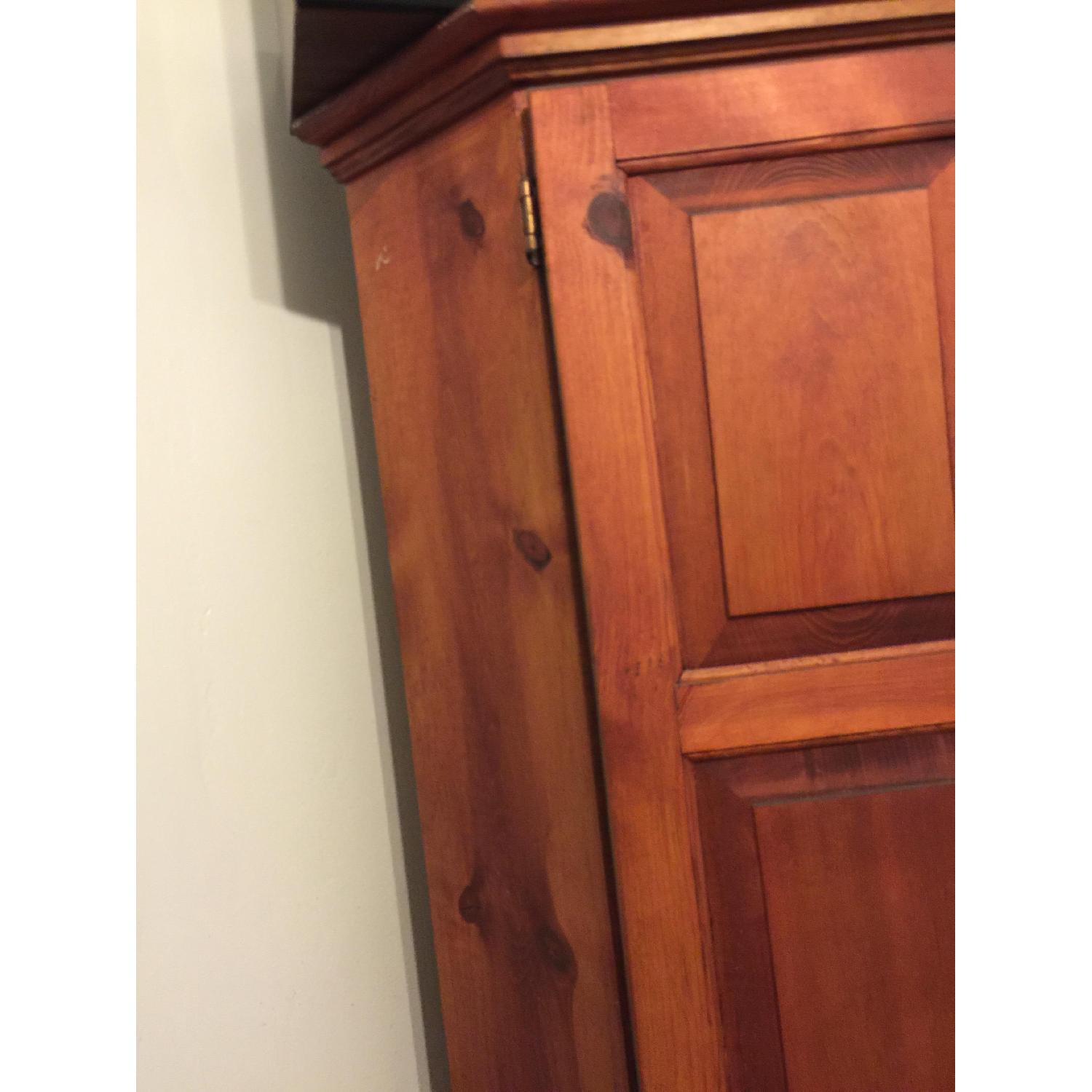 Cherry Wood Custom Corner TV/Media Center - image-1