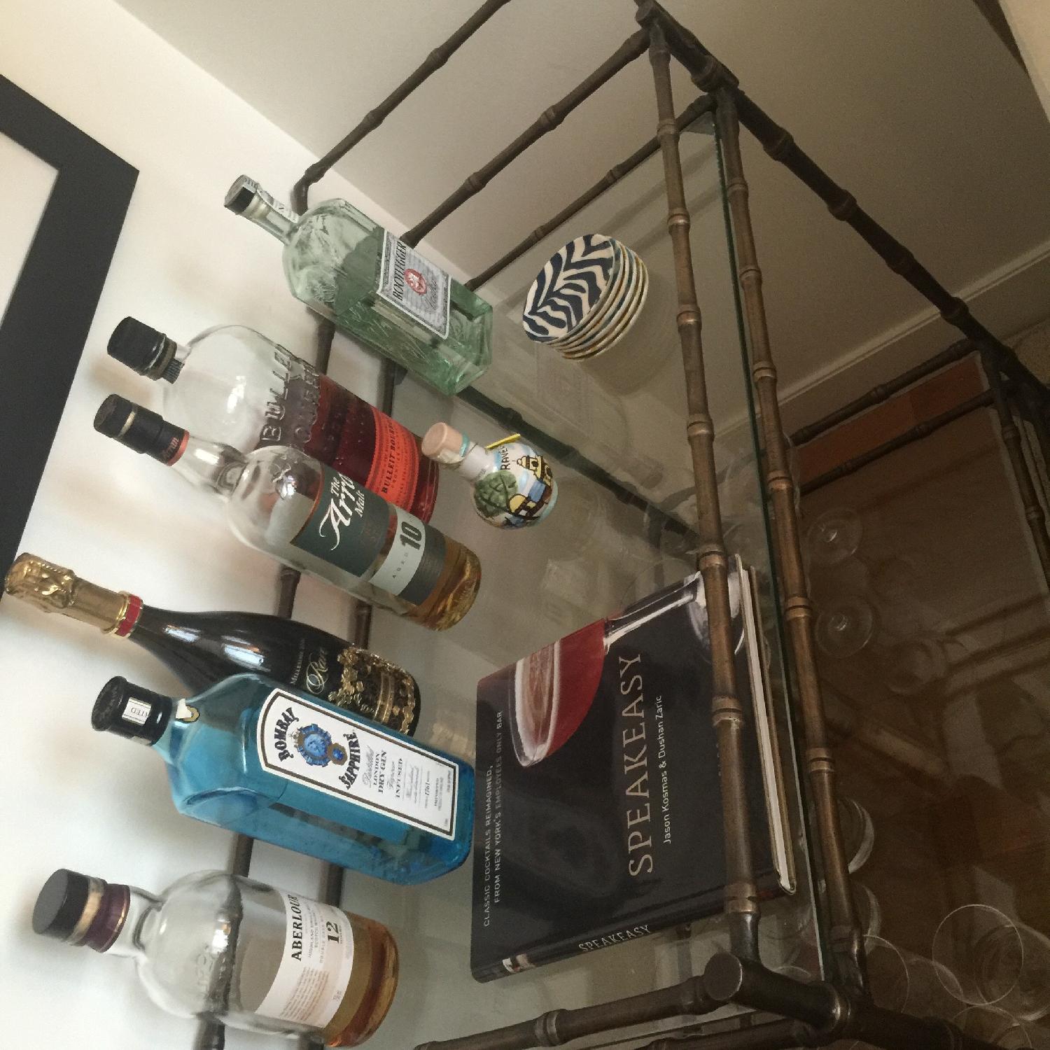 Ballard Designs Bamboo Bar Cart - image-1