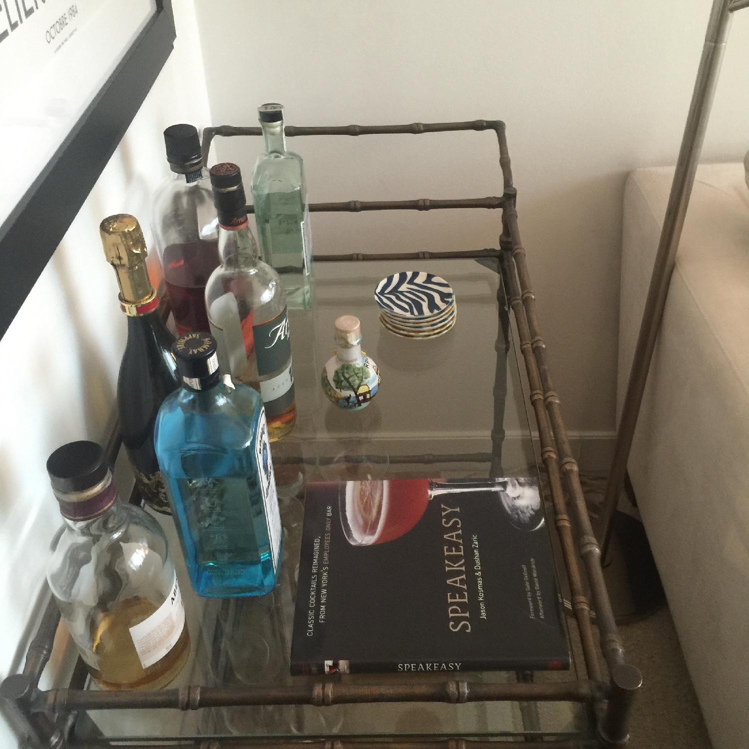 Ballard Designs Bamboo Bar Cart - image-4