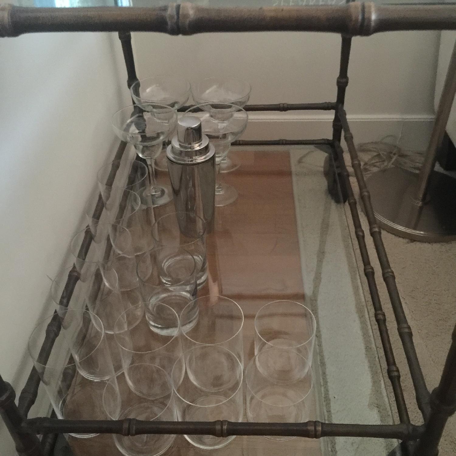 Ballard Designs Bamboo Bar Cart - image-5