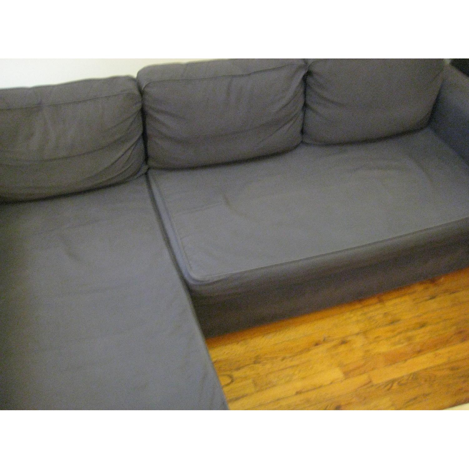 Ikea Blue Sleeper Sofa - image-5
