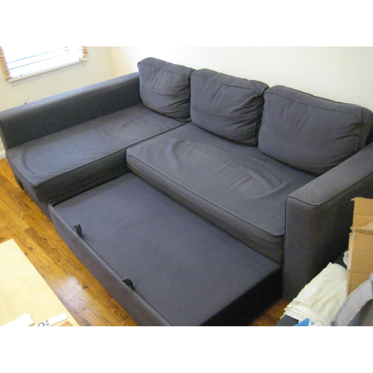 Ikea Blue Sleeper Sofa - image-6