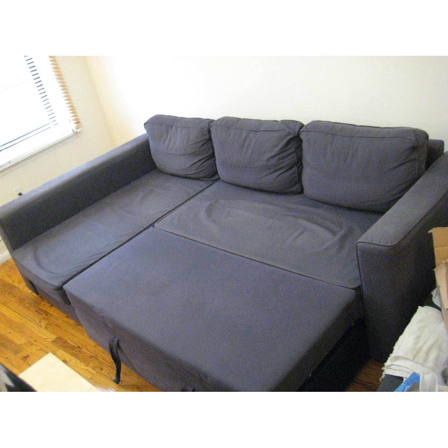 Ikea Blue Sleeper Sofa - image-7