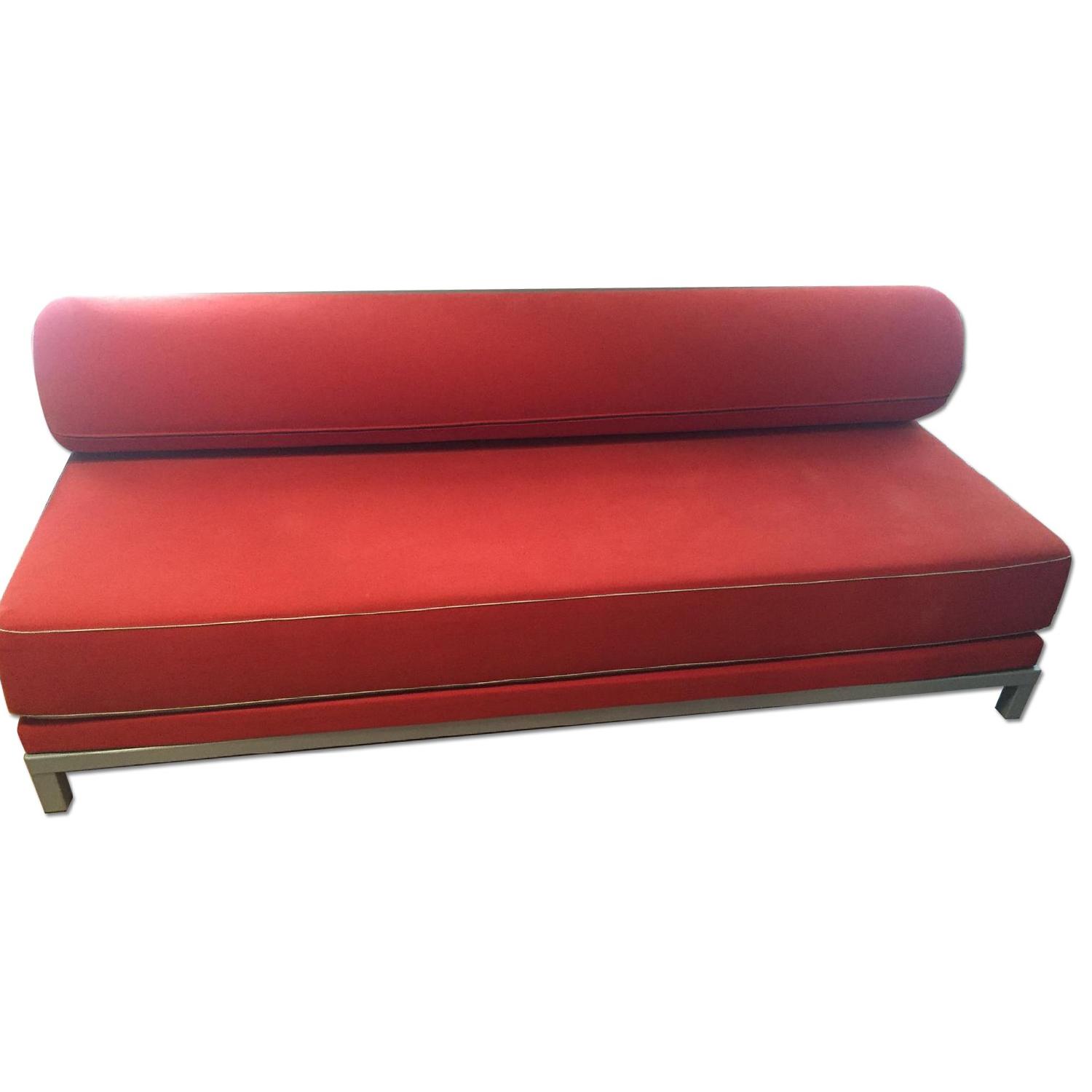 Design Within Reach Twilight Sleeper Sofa inDark Orange - image-0