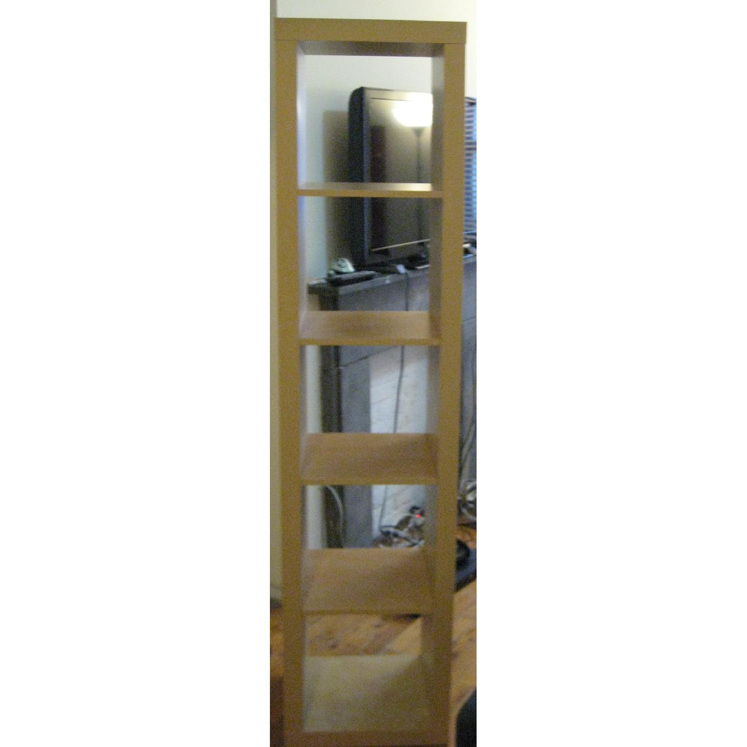 Ikea Kallax Shelving Unit w/ 3 Seagrass Baskets AptDeco