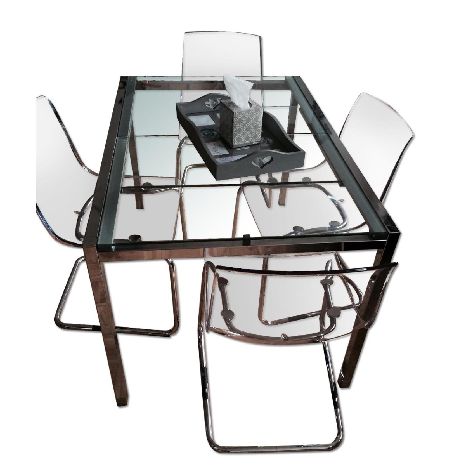 Ikea Dining Table w/ 4 Chairs - image-0