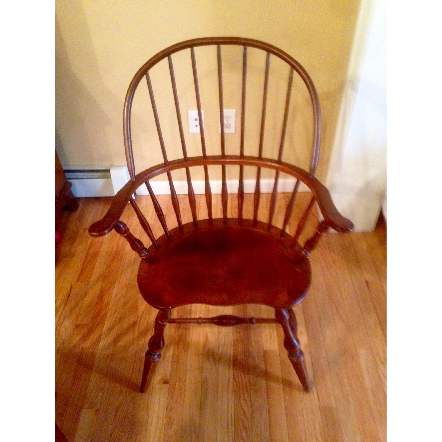 Nichols & Stone Dining Table w/ 8 Chairs + Hutch - image-6