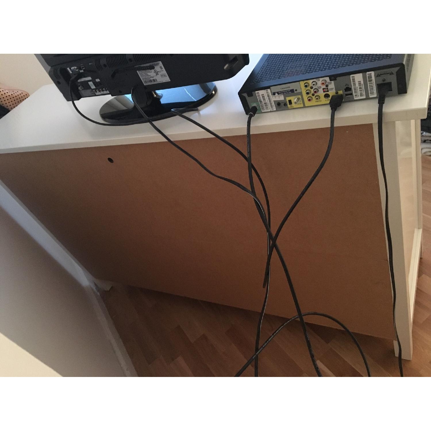 Ikea White Dresser w/ Hand Painted Gold Knobs - image-4