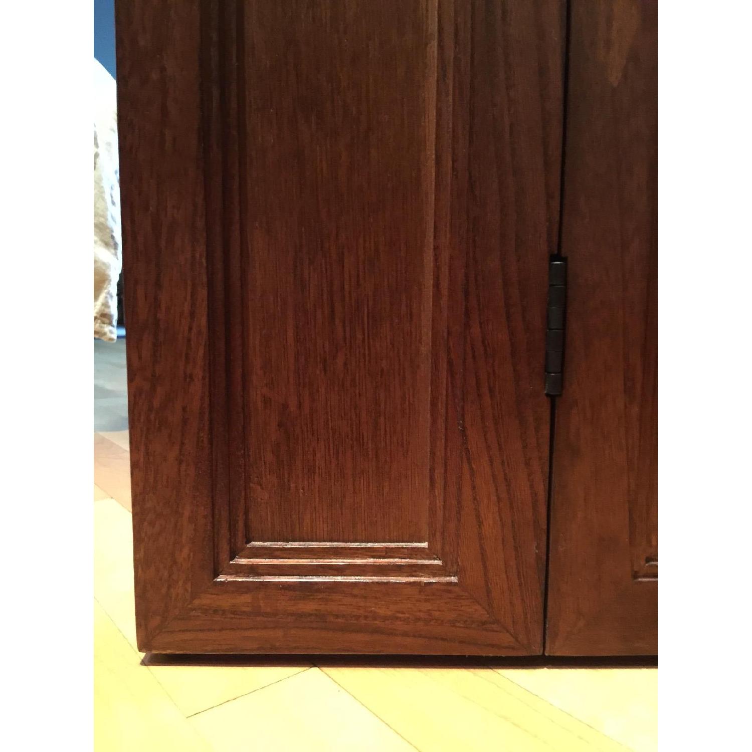 Pottery Barn Mahogany CD Storage Racks - Pair - image-3