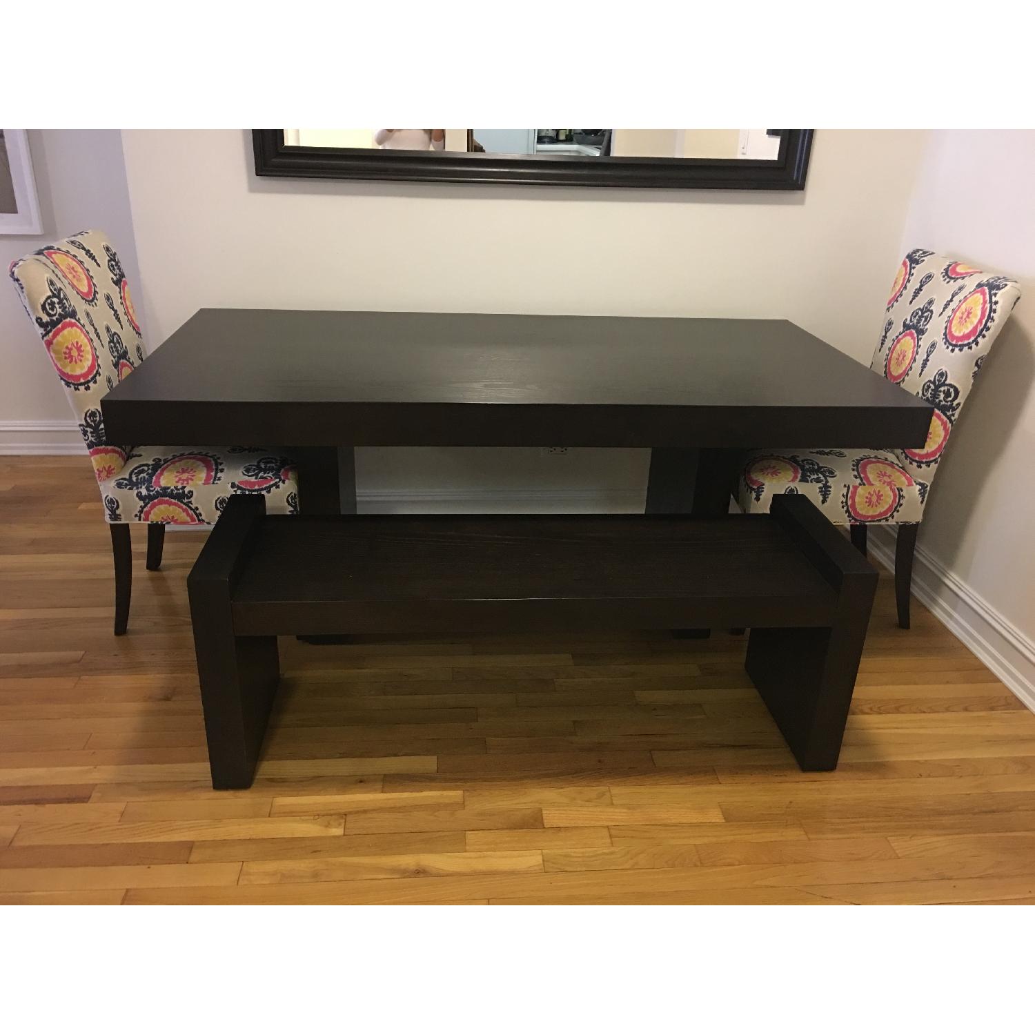 West Elm Terra Dining Table + Terra Bench - image-2